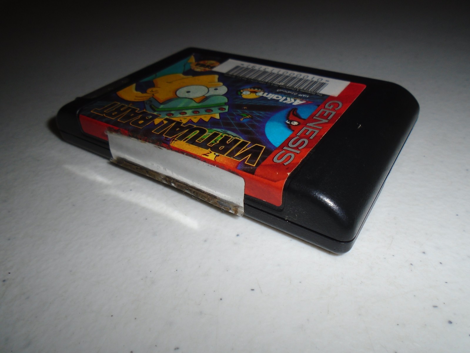 Virtual Bart (The Simpsons) ☆☆ CIB Complete Sega Genesis game Bart Simpson
