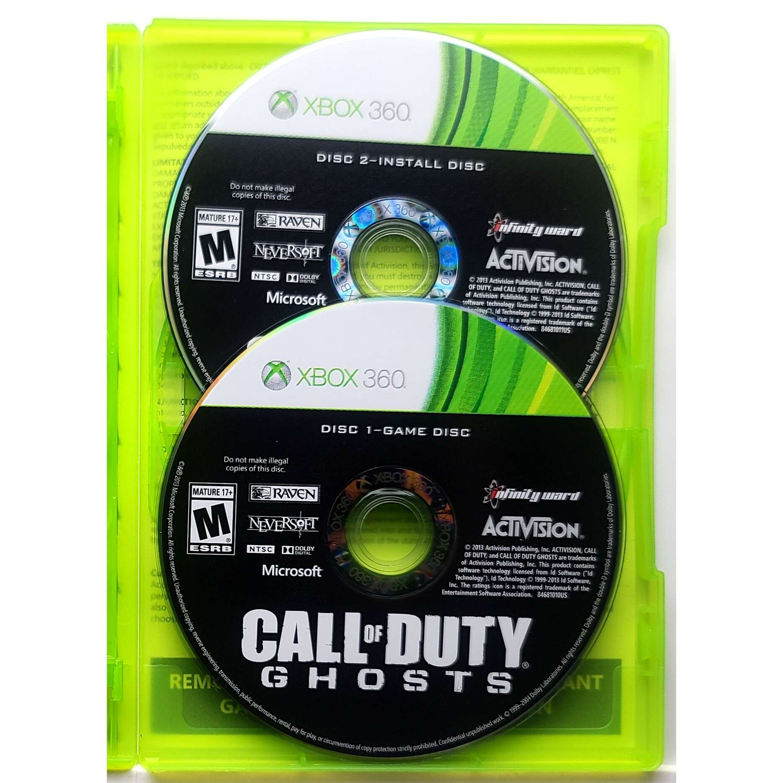 Call of Duty Ghosts – Microsoft Xbox 360 Pristine Authentic 180 Day Guarantee