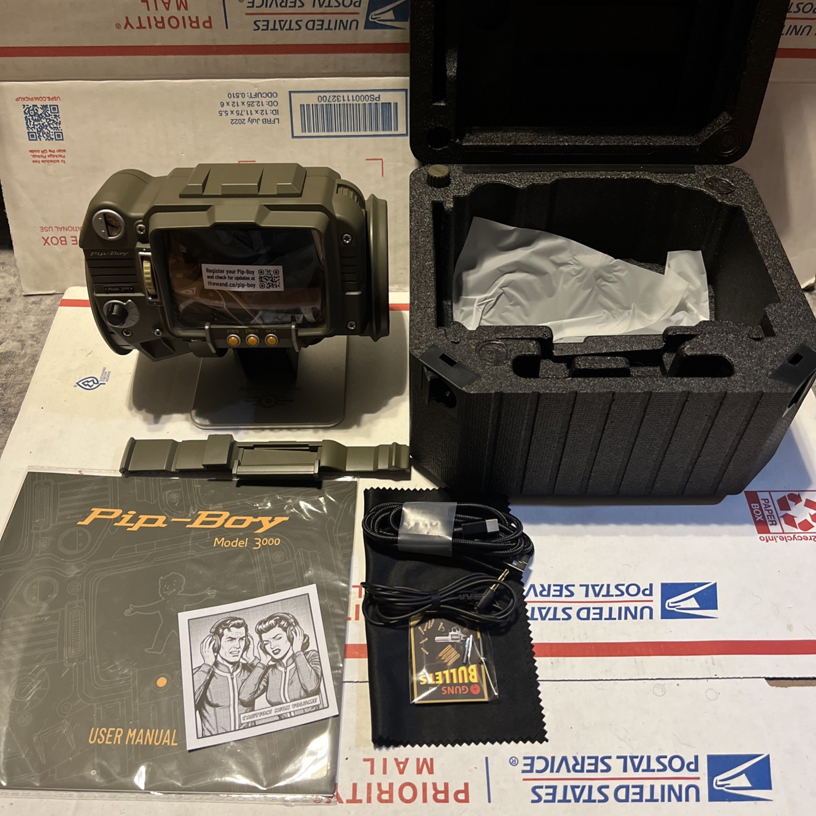 Fallout 3 New Vegas Pip Boy 3000 Die-Cast Replica Modes Figure Wand Company 2026