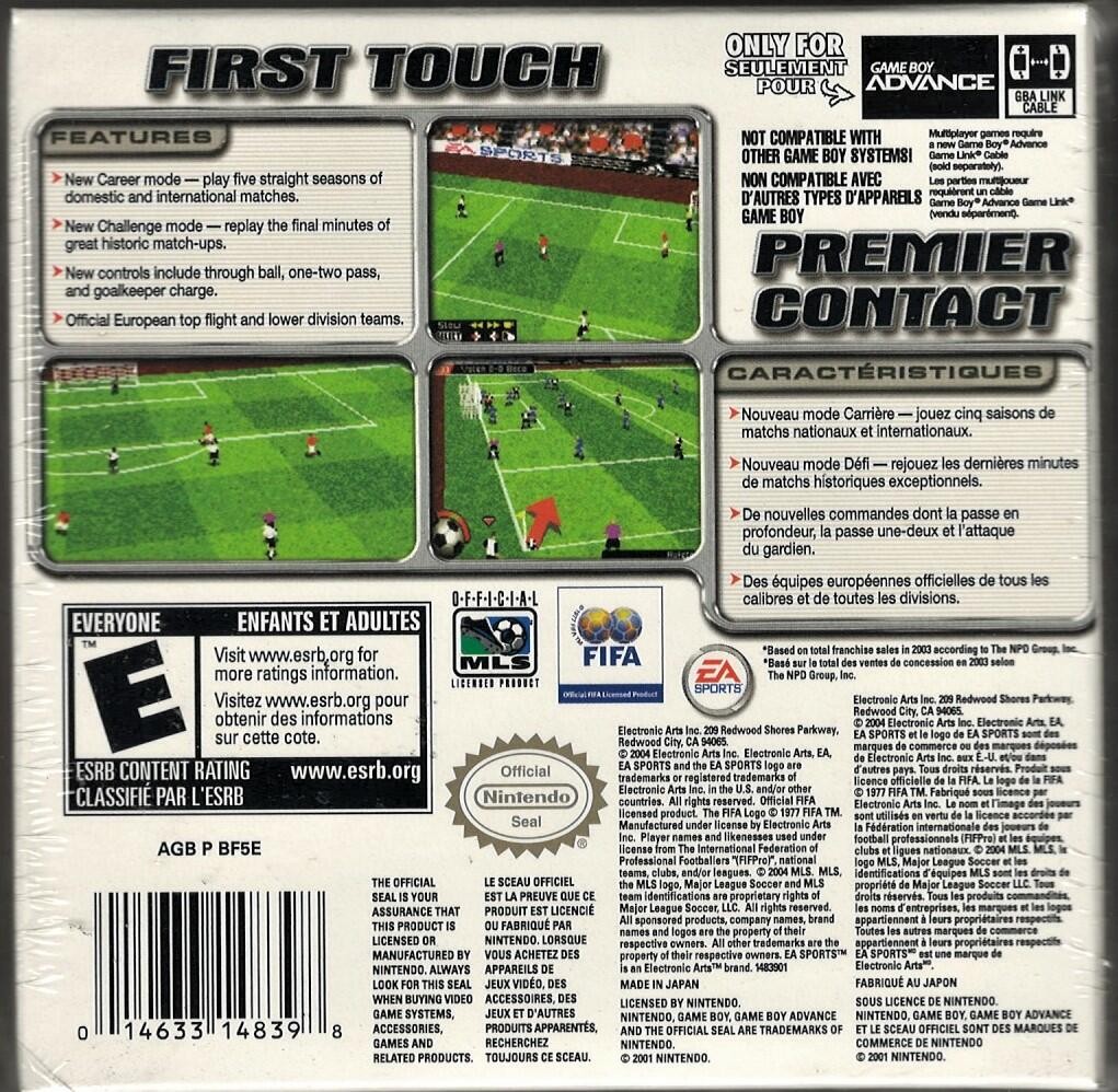 FIFA Soccer 2005 GBA (Brand New Factory Sealed US Version) Game Boy Advance