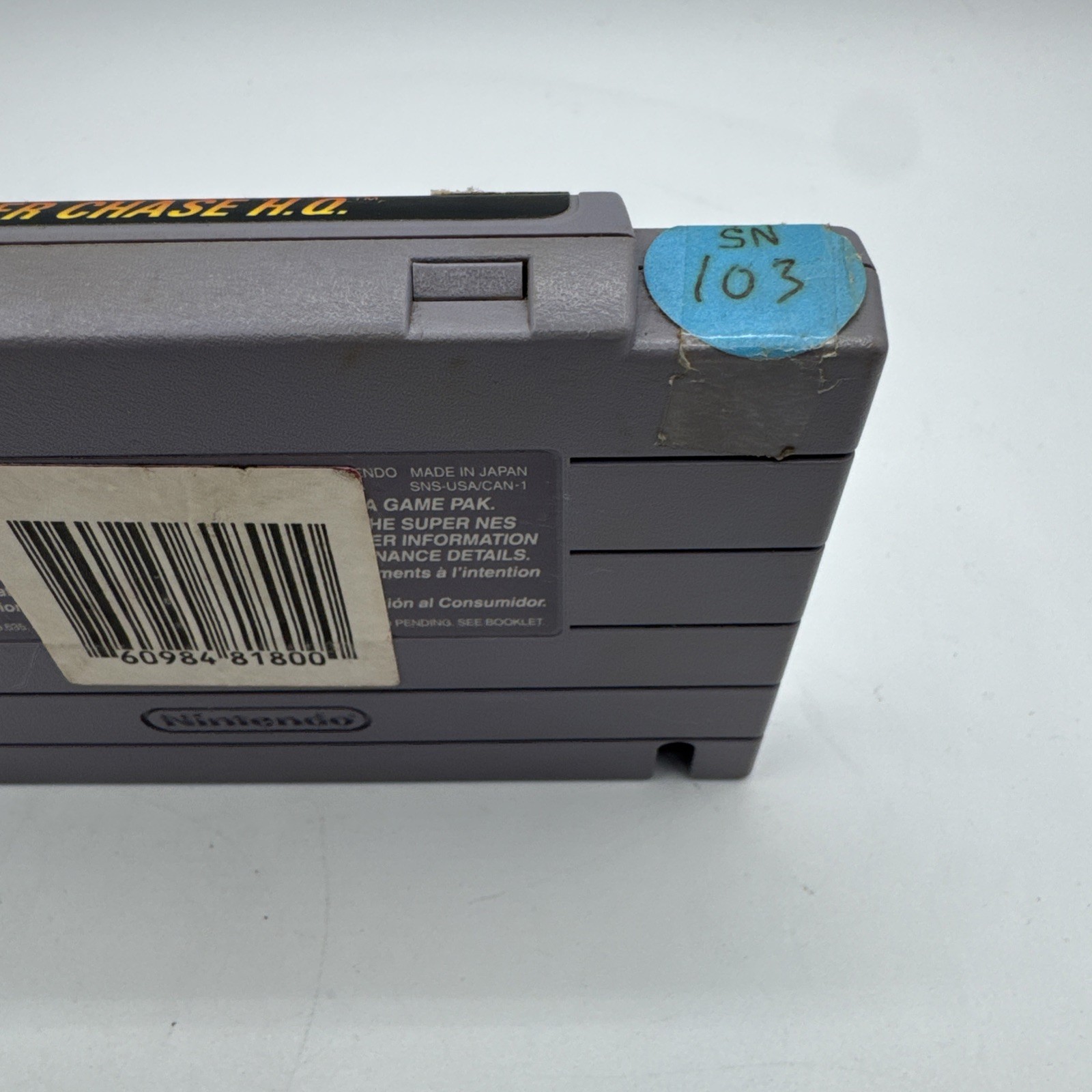 Super Chase H.Q HQ (Super Nintendo SNES, 1993) Tested Authentic Cartridge Only