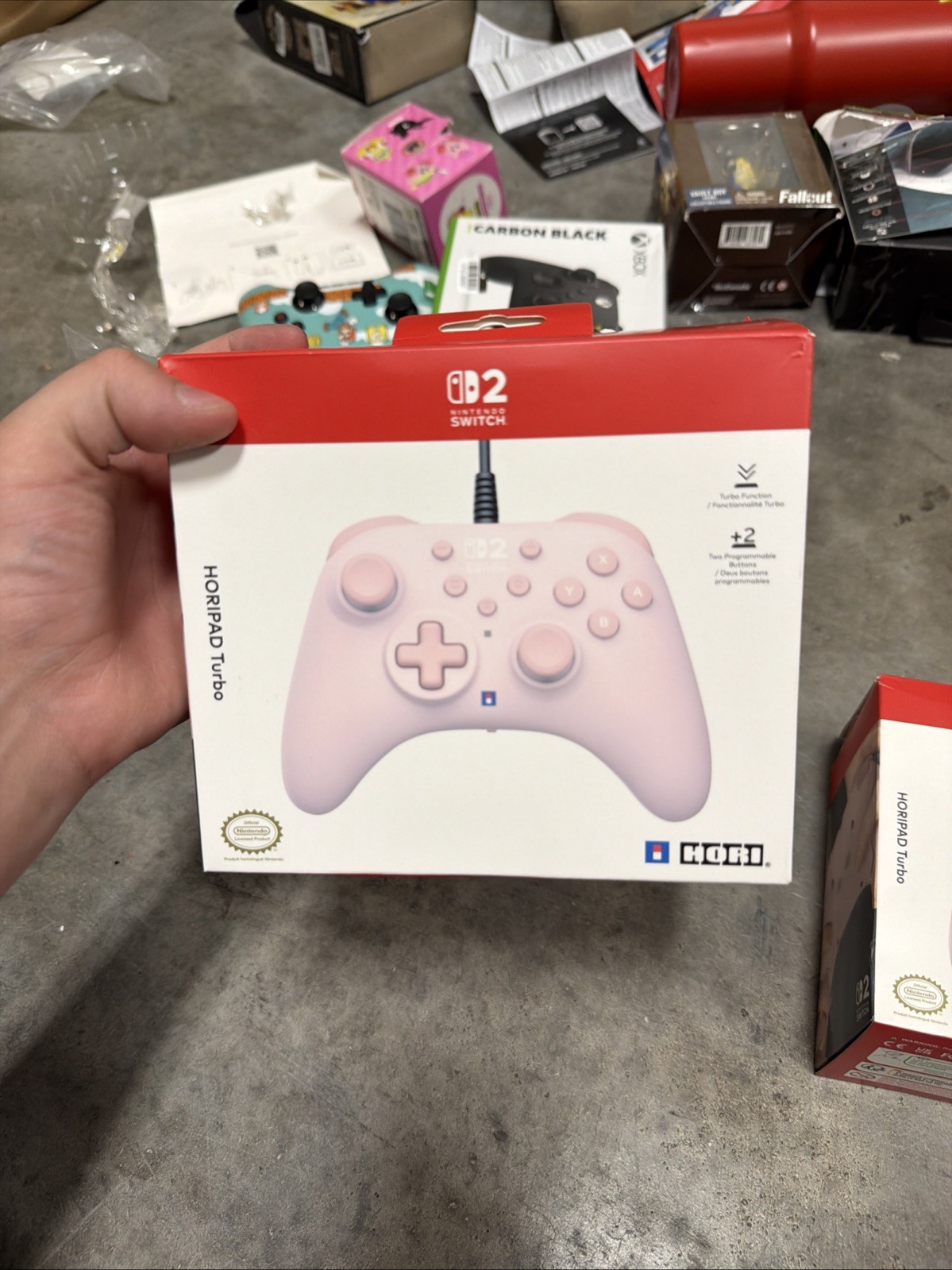 Hori Horipad Turbo for Nintendo Switch 2 in Cozy Pink Open Box