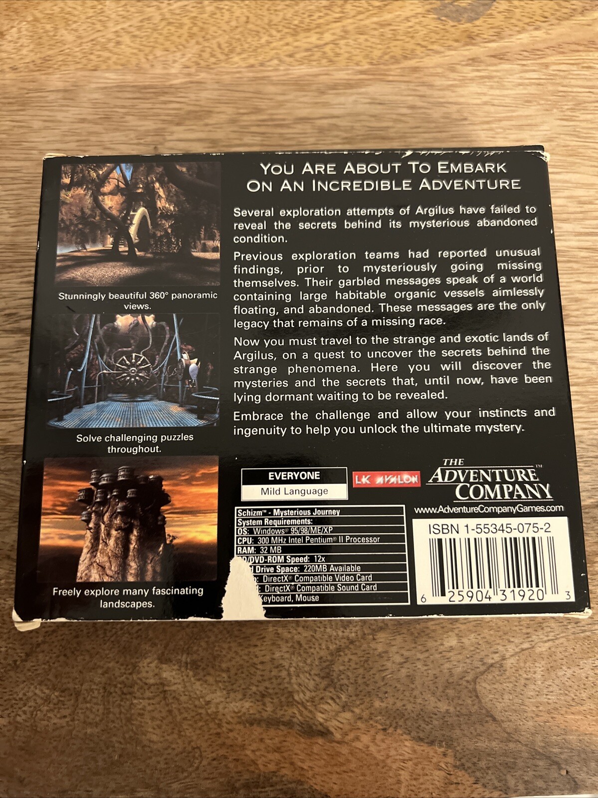 Mysterious Journey Video Game Pc Cd-Rom E-Everyone The Adventure Company Sealed