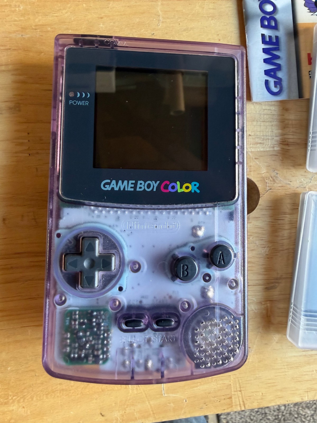 Gameboy Color Console – Bundle, includes 2 games and stand