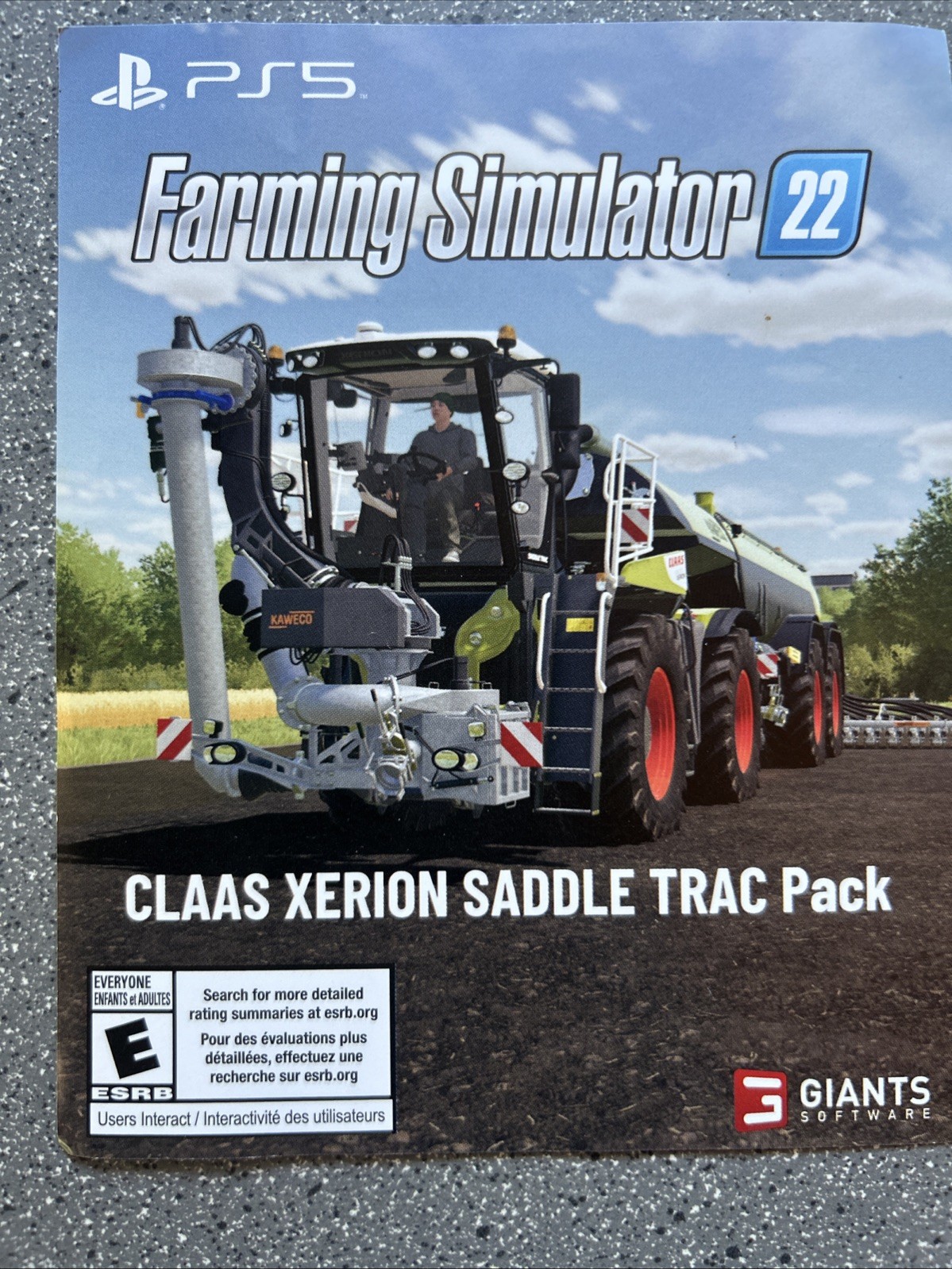 Farming Simulator 22 Claas Xerion Saddle Trac Pack DLC Add-on Playstation 5 PS5