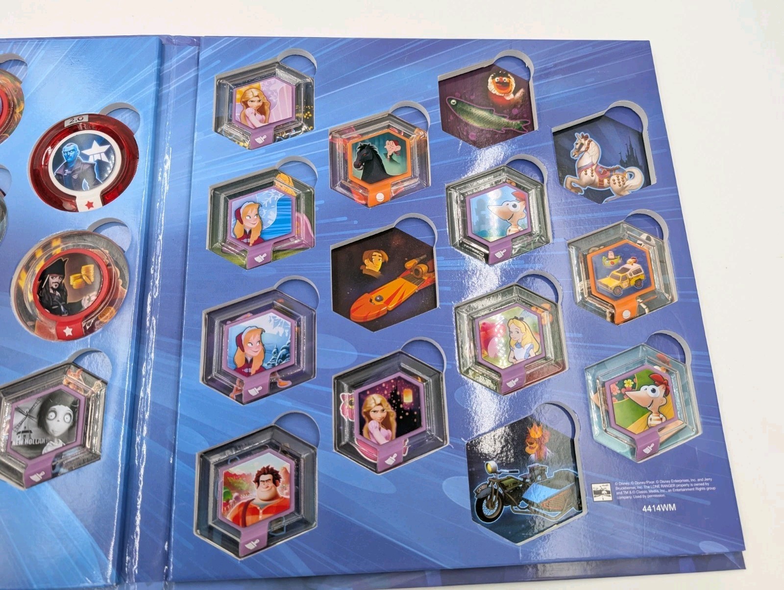 Lot Of 37 Disney Infinity Power Discs 2.0 With Storage Case (260147)