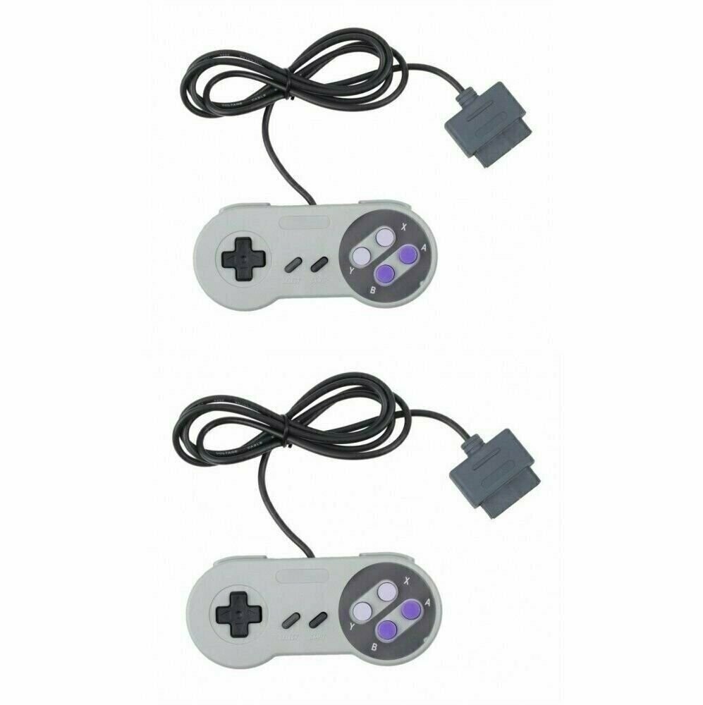 2 New Super Nintendo SNES System Console Replacement Controller 6FT for SNS-005