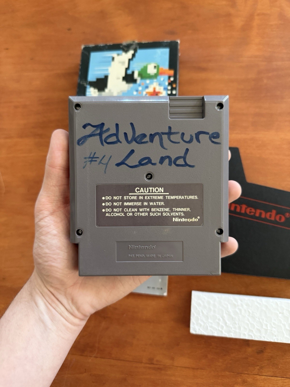 Duck Hunt (Nintendo NES) Matte Sticker Hangtab 1st Print 1985 Authentic
