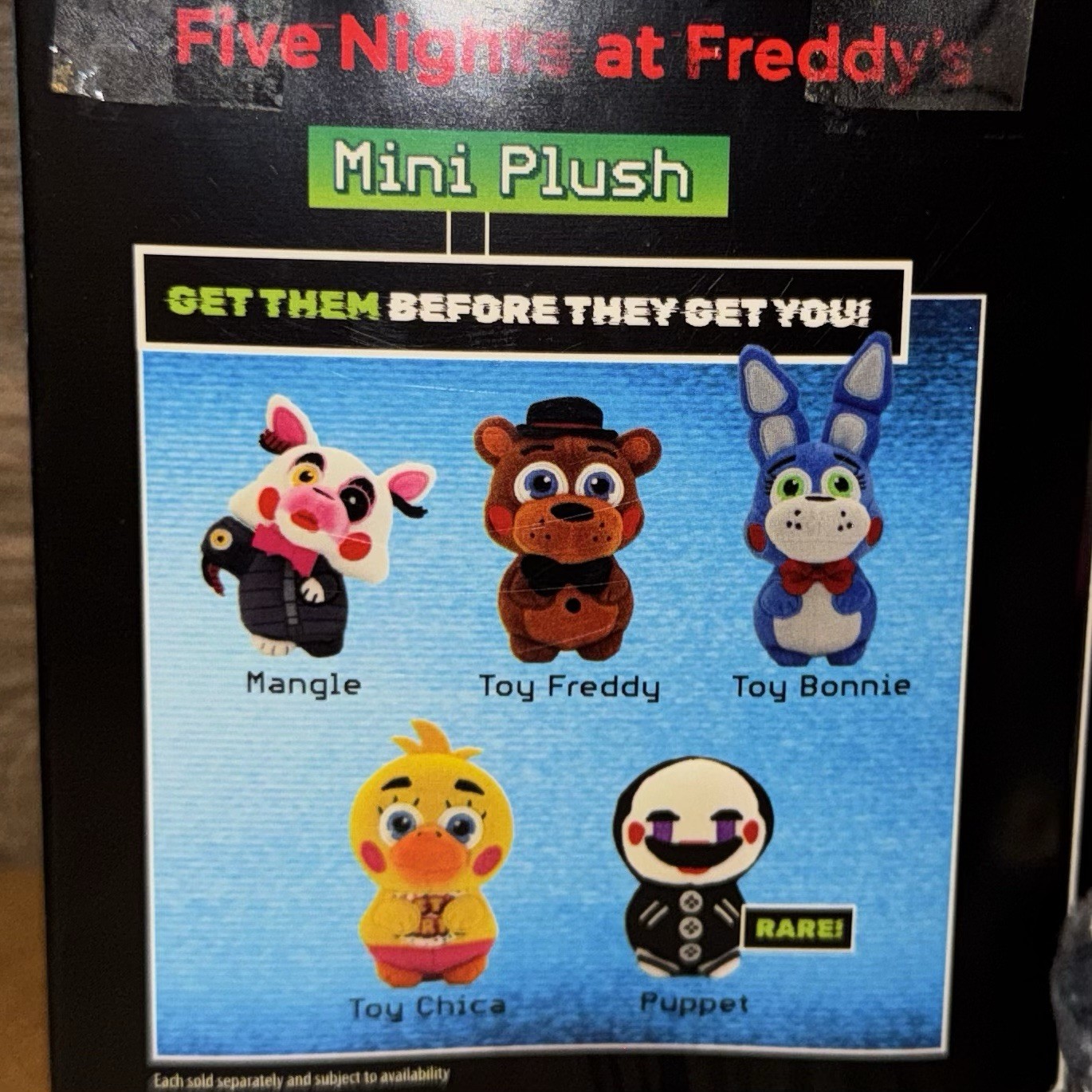 Toy Bonnie Five Nights at Freddy’s Jazwares Mystery Mini Blind Box Plush FNaF