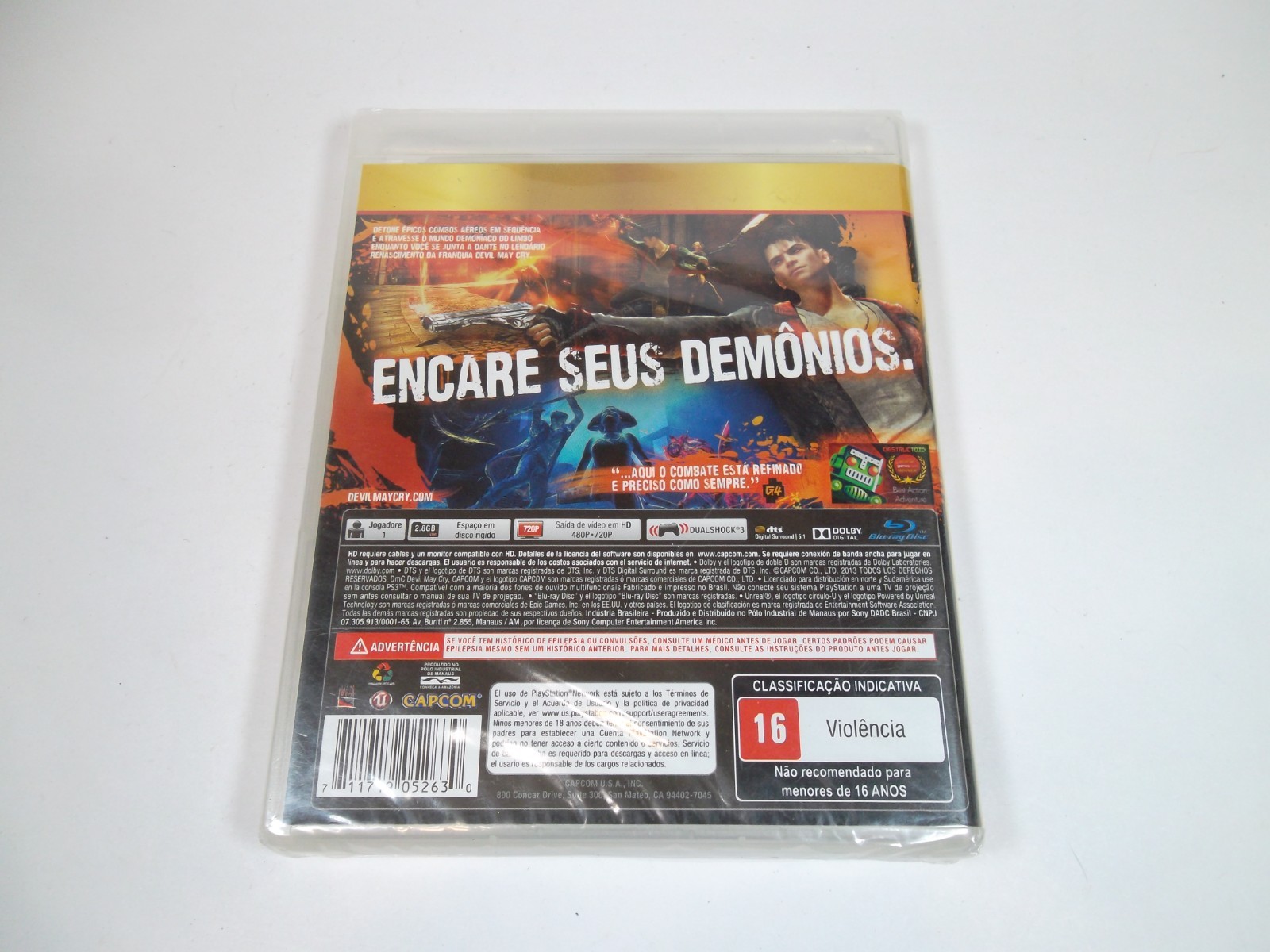 Rare DmC Devil May Cry PlayStation 3 PS3 Brand New Sealed Favoritos Brazil ver.