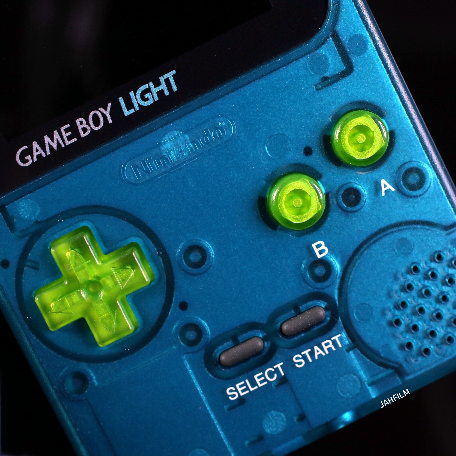 Custom Backlit Gameboy Pocket – Turquoise Blue & Green – IPS LCD Screen