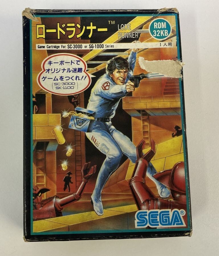 LODE RUNNER G-1031 SEGA SC-3000 SG-1000 W/ box manual