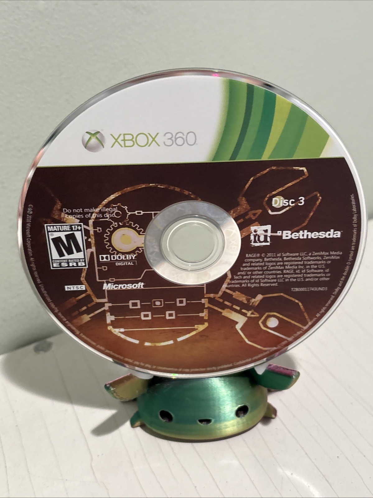 Rage (Microsoft Xbox 360, 2011) Complete with Manual CIB