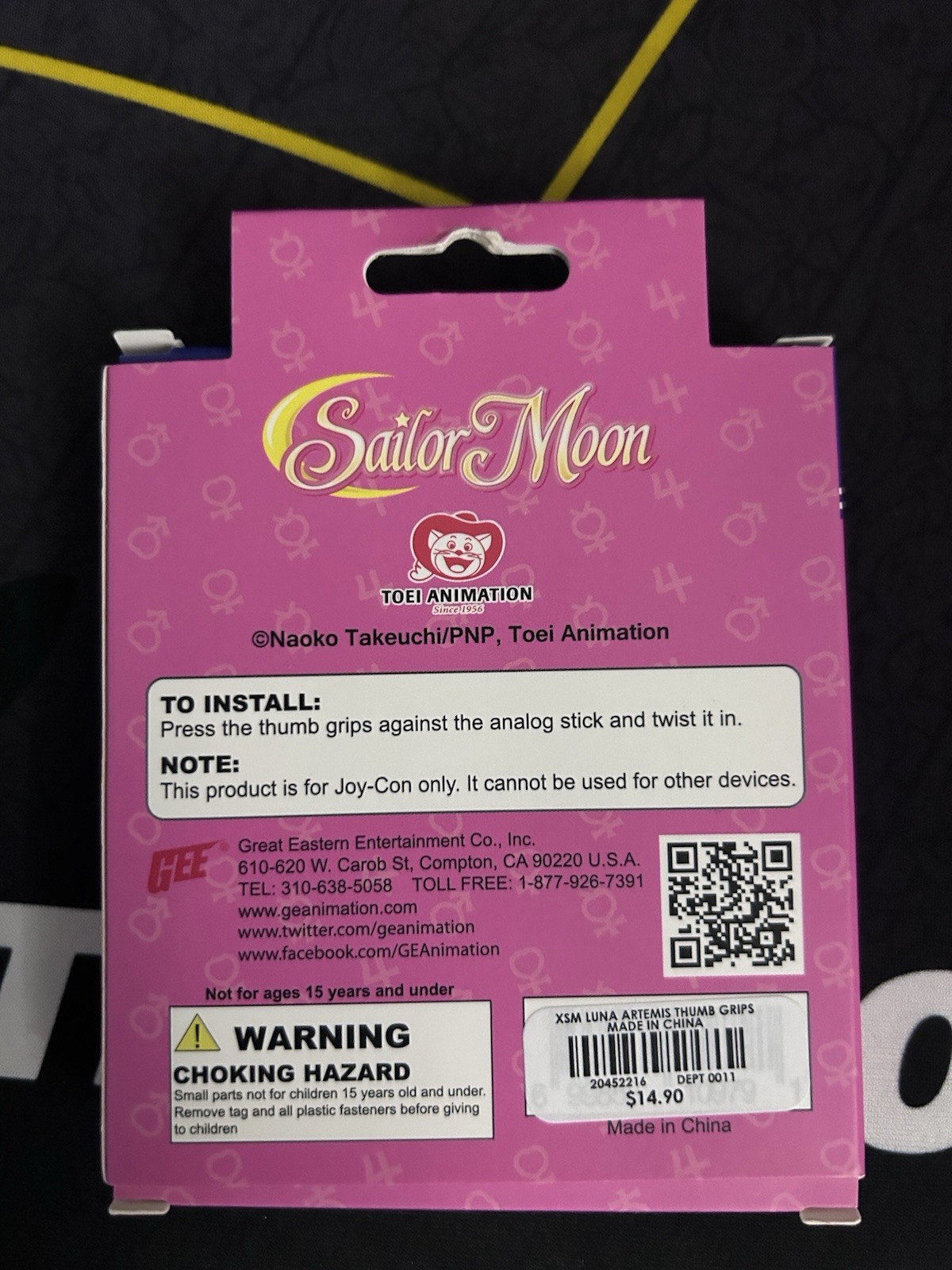Sailor Moon Stitch Analog Thumb Grip Thumbstick Cap for Nintendo Switch/Lite
