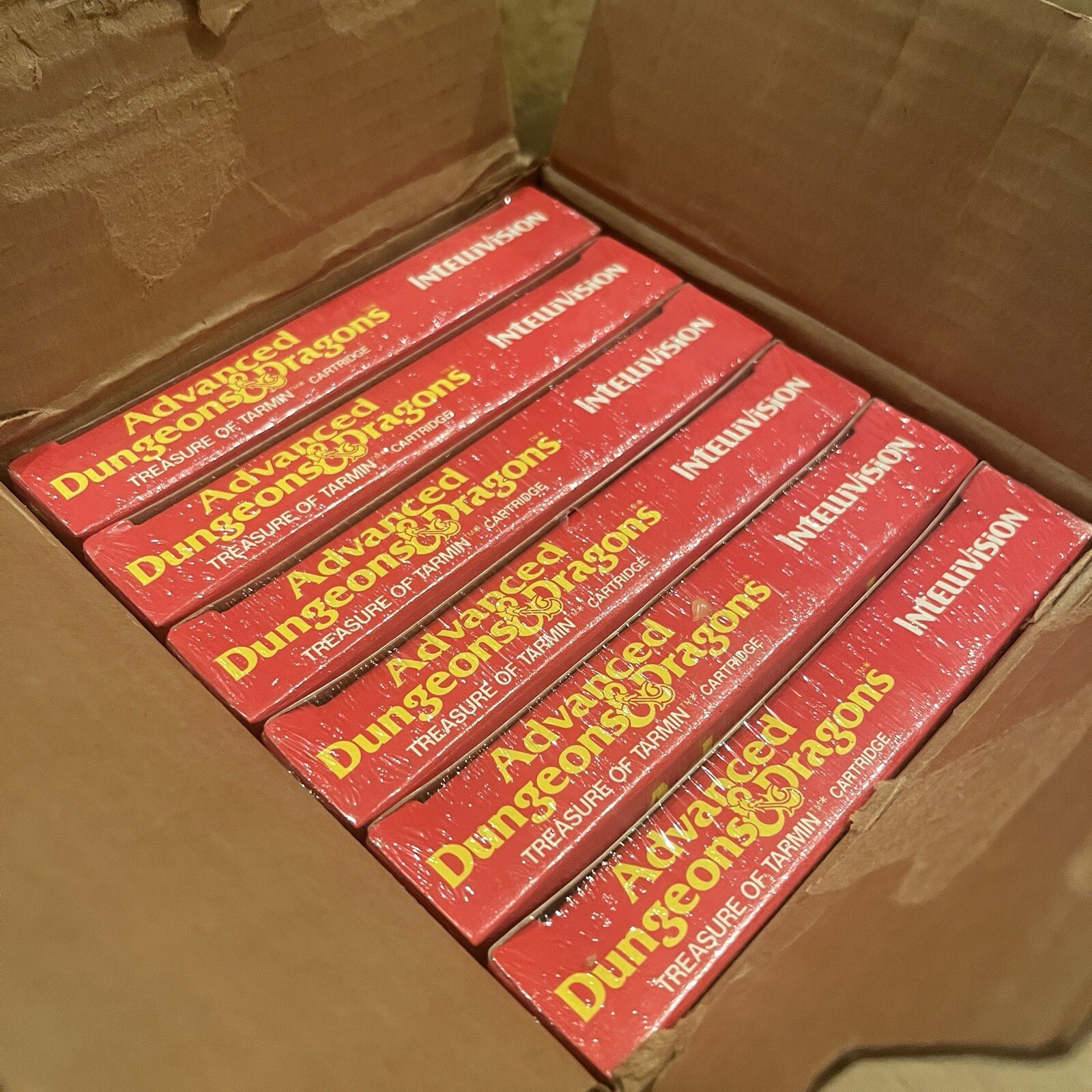 Advanced Dungeon&Dragon Treasure Tarmin Intellivision Factory Box 6 Sealed Games