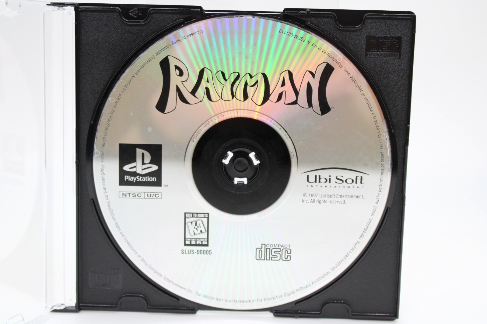 Refurbished PS1 Rayman 1 Greatest Hits GH Disc Only Mint Clean Pristine Good