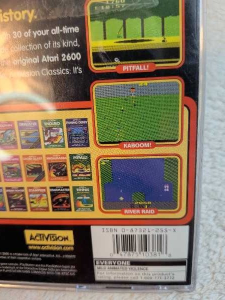 Activision Classics 30 Games Atari 2600 Collection Playstation PS1 Disc Manual