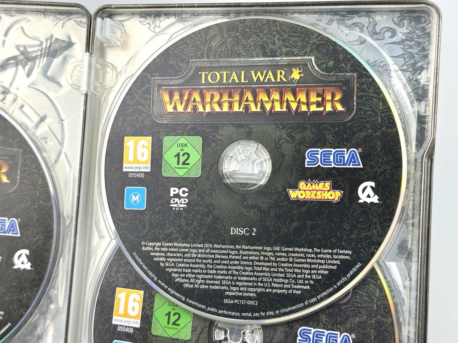Total War: Warhammer (PC, 2016) CIB Complete Steelbook Metal Case – USED! RARE!