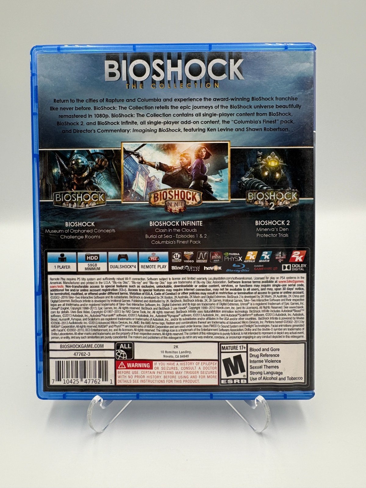 Bioshock The Collection – Sony Playstation 4 PS4 – CIB w/ Manual – Tested