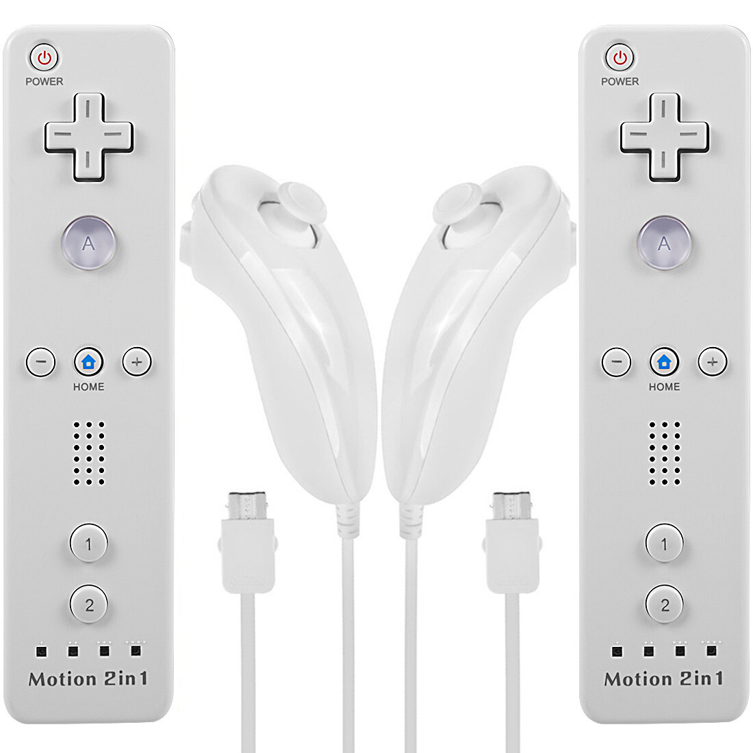 Wii Motion Plus Remote Controller Nunchuck Nintendo Wii &Wii U Silicone Strap-US
