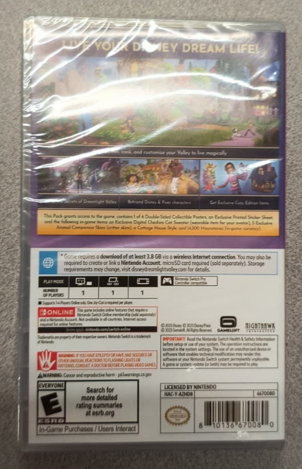 Disney Dreamlight Valley Cozy Edition – Nintendo Switch – New , E2