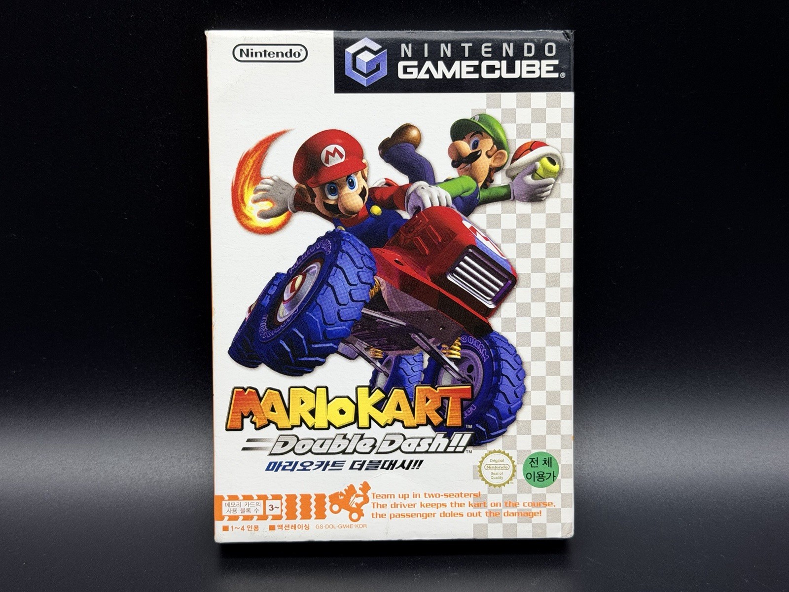 RARE Korean Mario Kart Double Dash Nintendo GameCube GC Korean Version Korea CIB