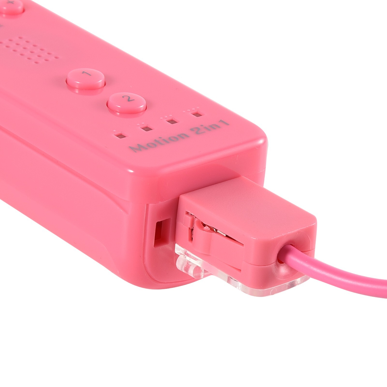 Built in Motion Plus Remote Controller And Nunchuck For Nintendo Wii Wii U Pink