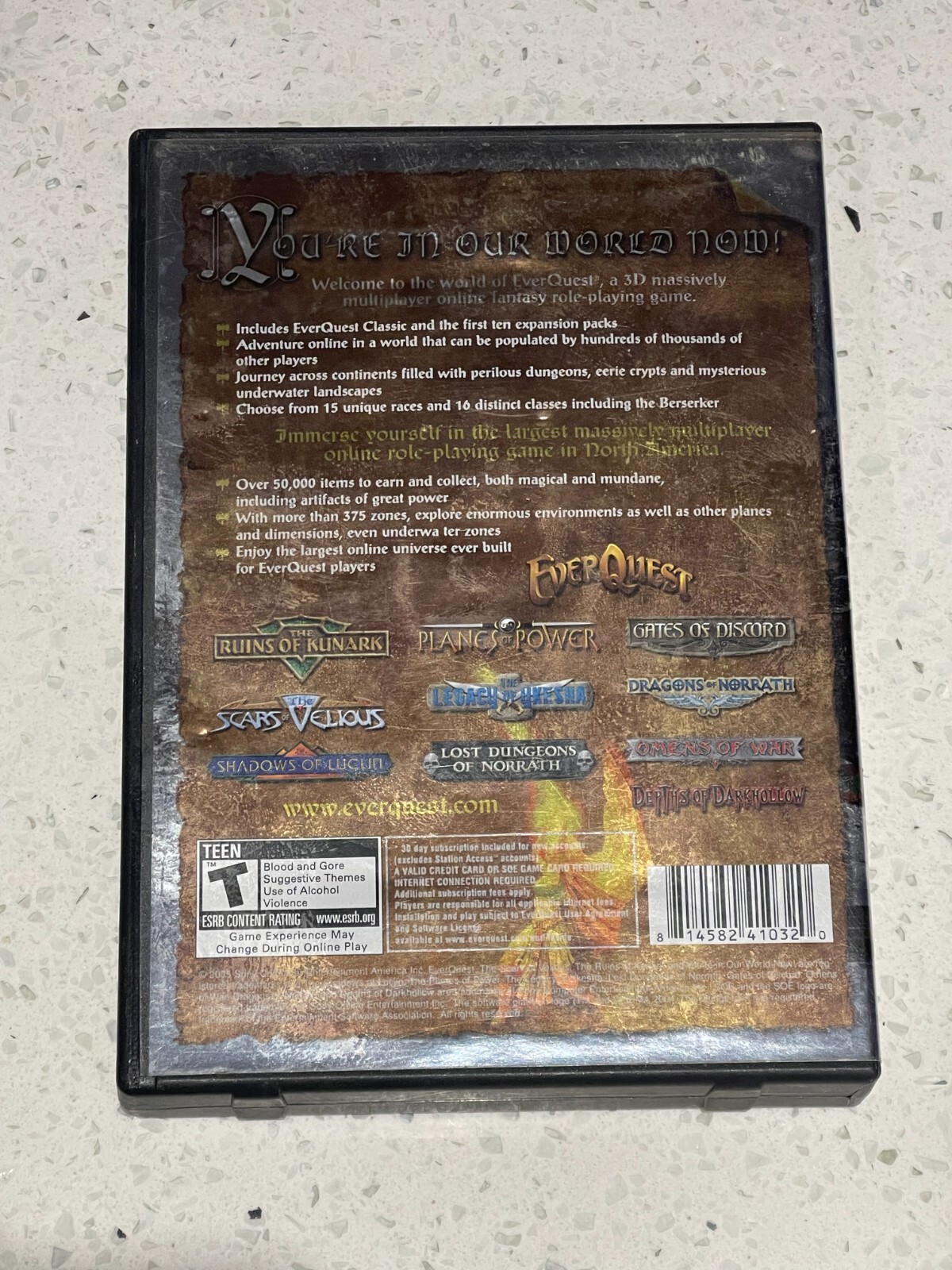EverQuest: Titanium Edition MISSING DISC 1 AND 5 (PC: Windows, 2006)