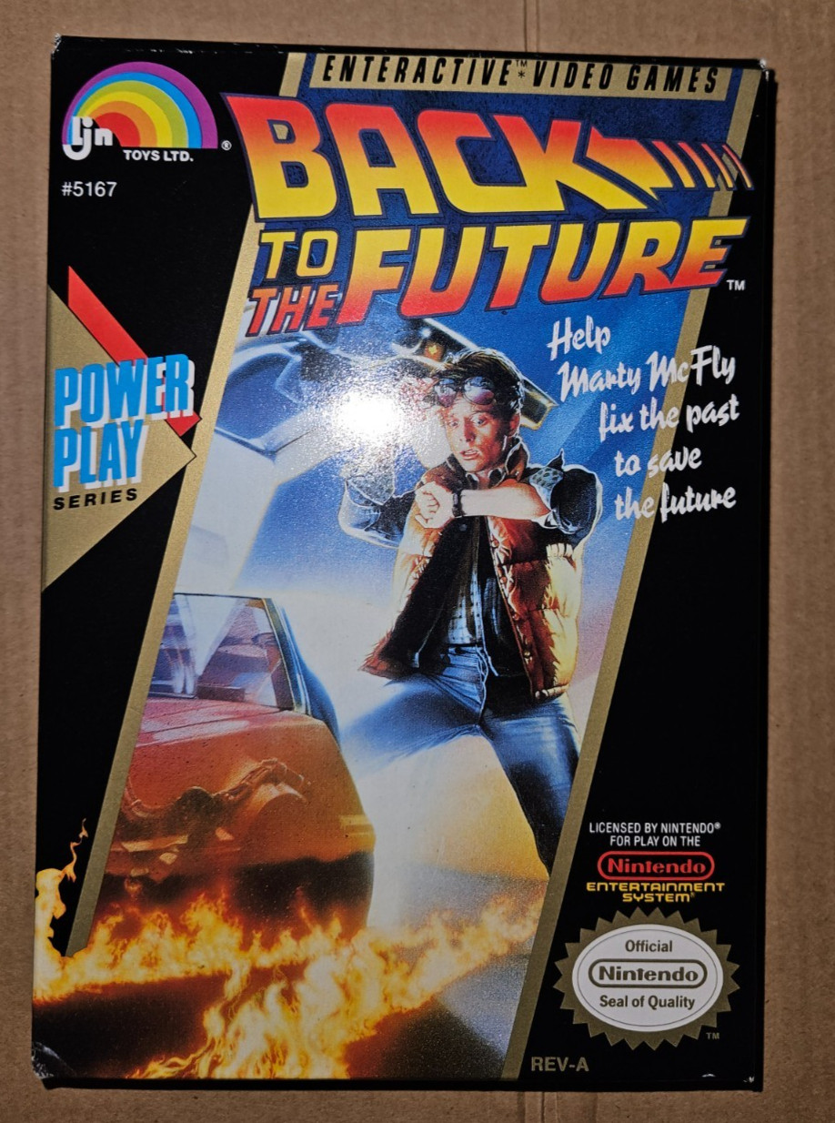 NES Back To The Future CIB Complete In Box Nintendo Entertainment System LJN