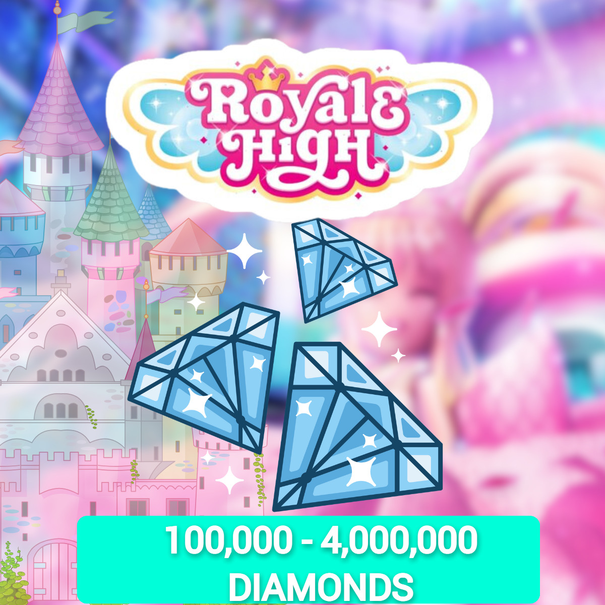 Royale High Diamonds 100K – 4M RHD Dims 💎 Cheapest & Fast Delivery 💎