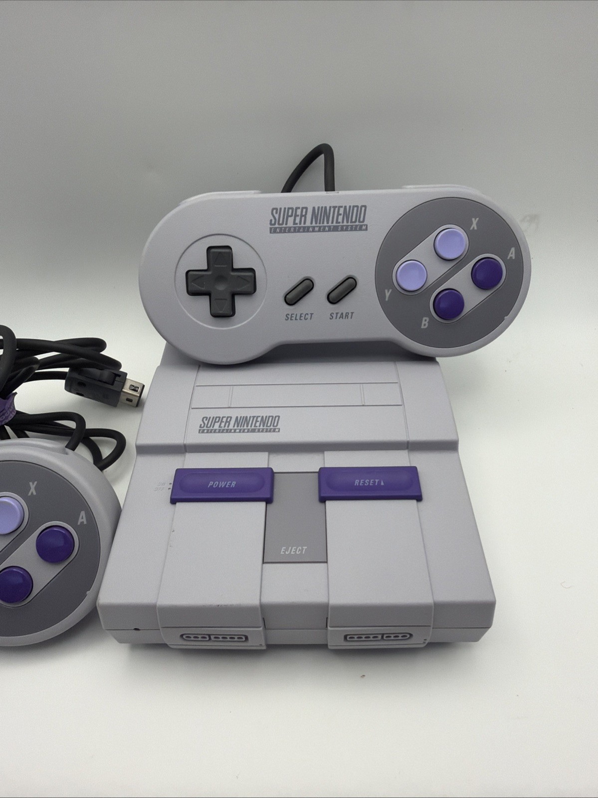 Nintendo Super NES Classic Edition Gaming Console – Grey W/ 2 Controllers Tested
