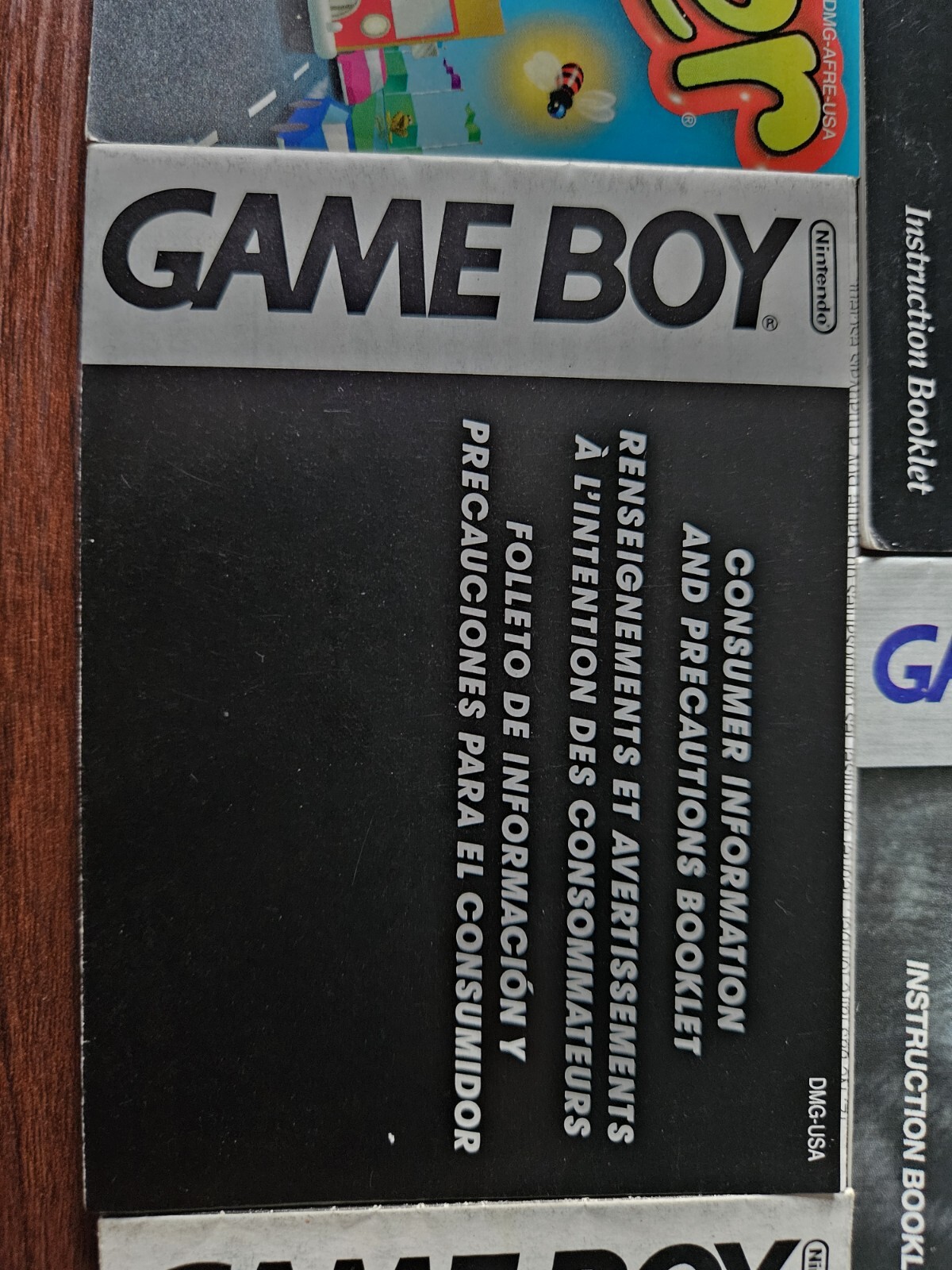 X6 Lot of Game Boy And Gameboy Color 6 manuals only bundle in mixed condition