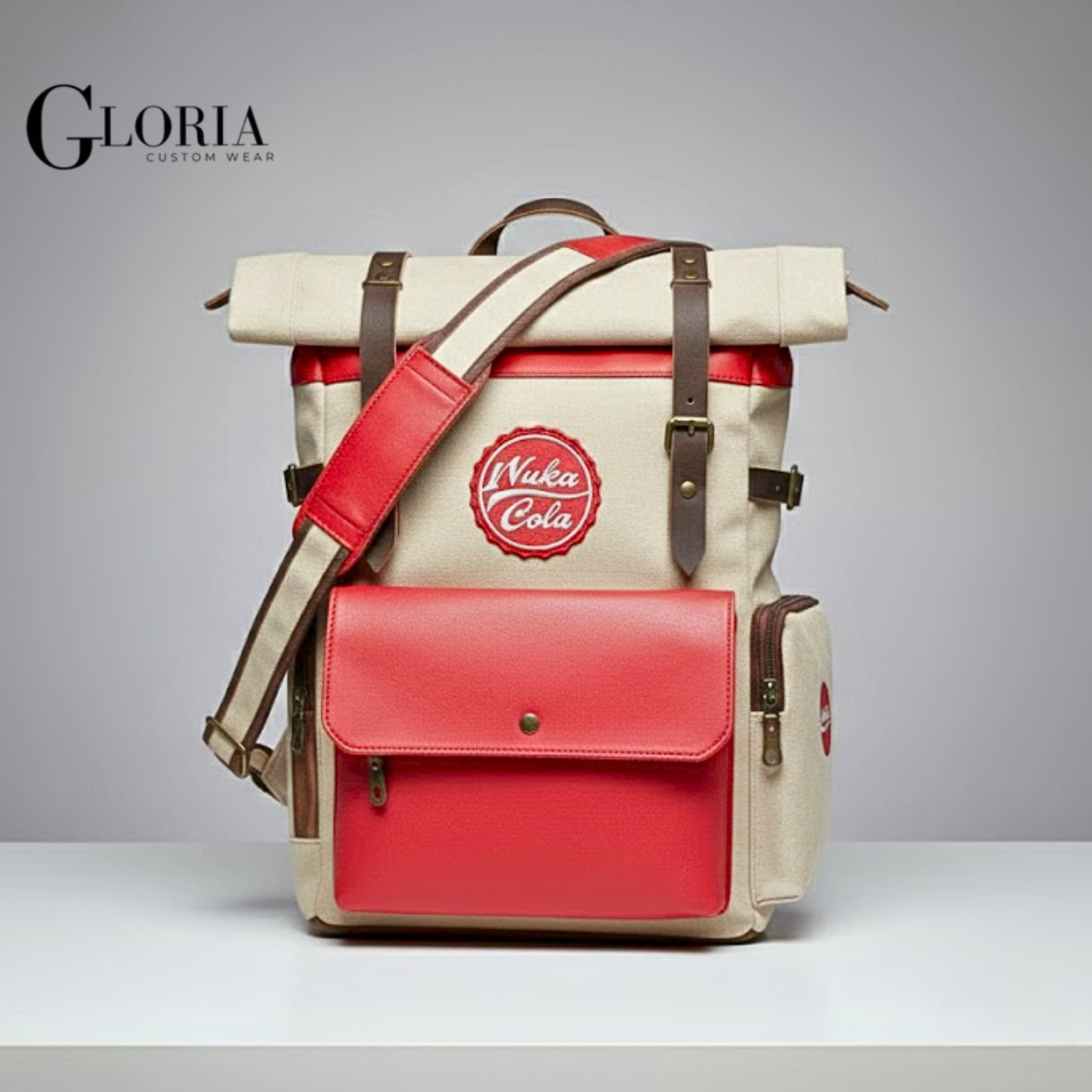 Nuka Cola Bag | Fallout Cosplay Prop Satchel | Wasteland Messenger LARP Gear