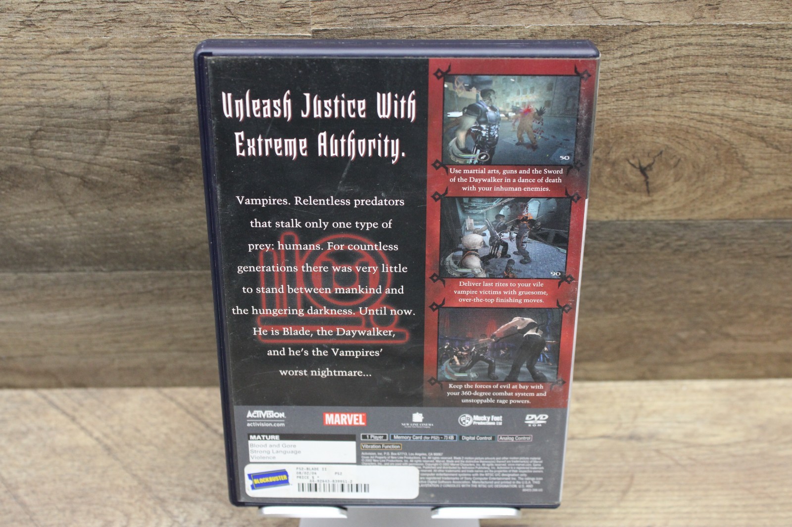 Blade 2 PlayStation 2 PS2 Video Game Missing Manual