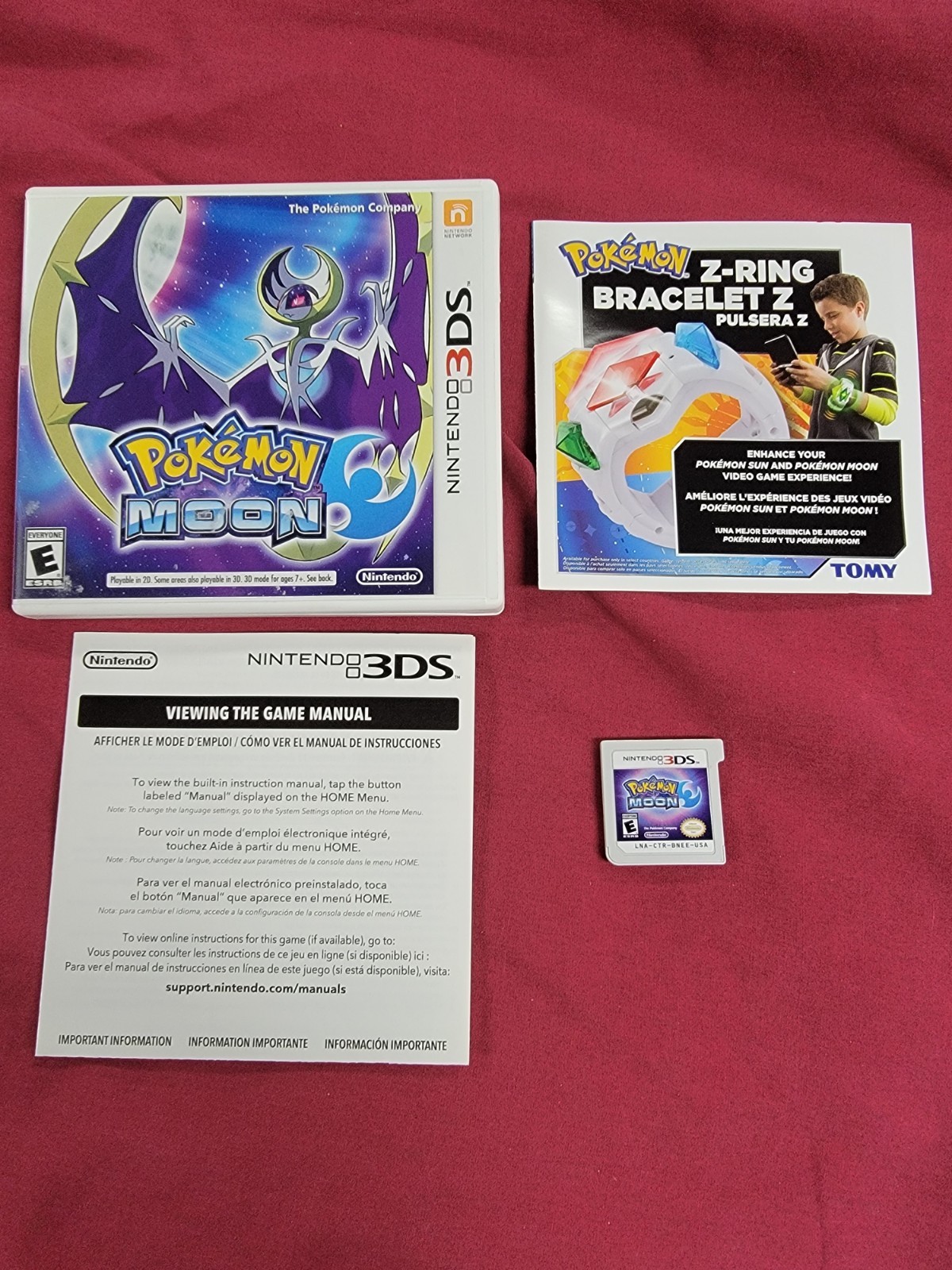 Pokémon Moon (Nintendo 3DS, 2016) CIB Tested