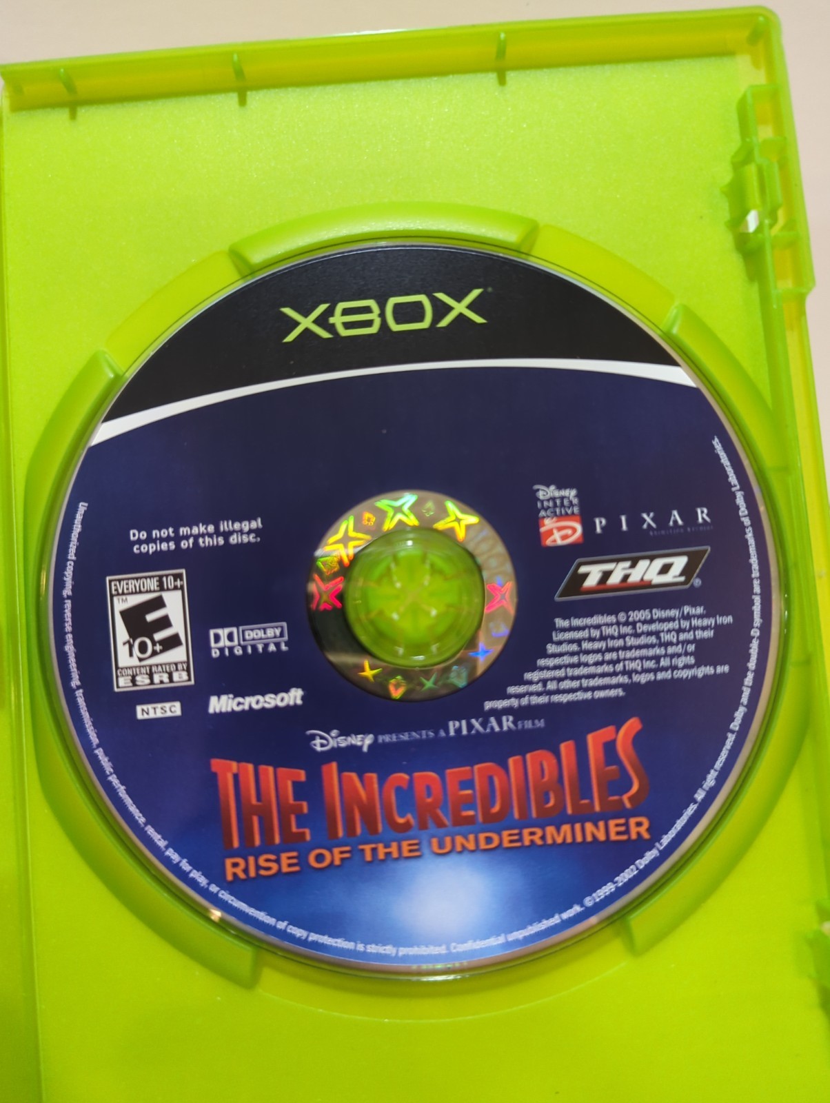 Incredibles: Rise of the Underminer (Microsoft Xbox, 2005) Complete, tested.