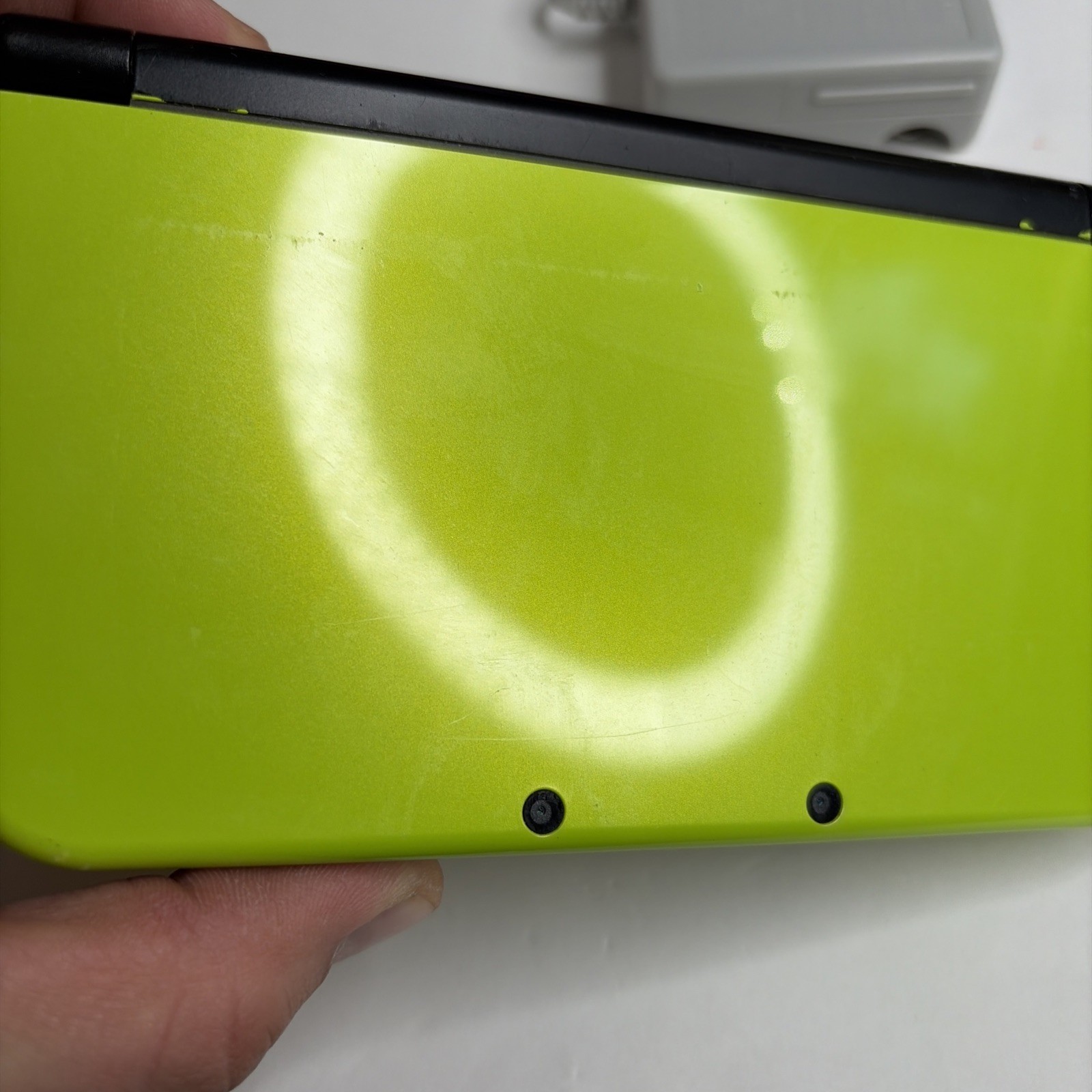 Nintendo New 3DS XL – Lime Green Mario World Console US Model W Charger Stylus