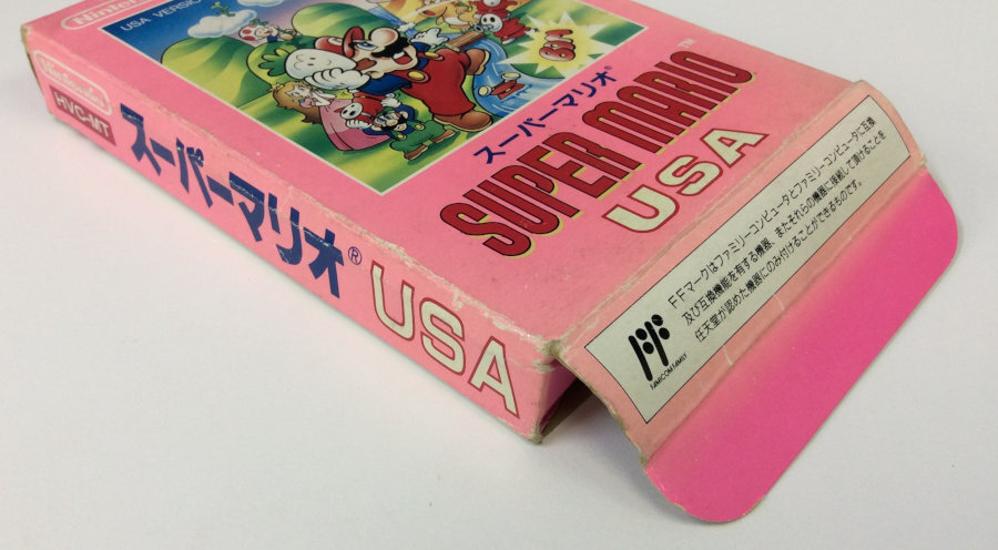 Nintendo Famicom FC Super Mario USA Japan Version w/ Box 7617 SP