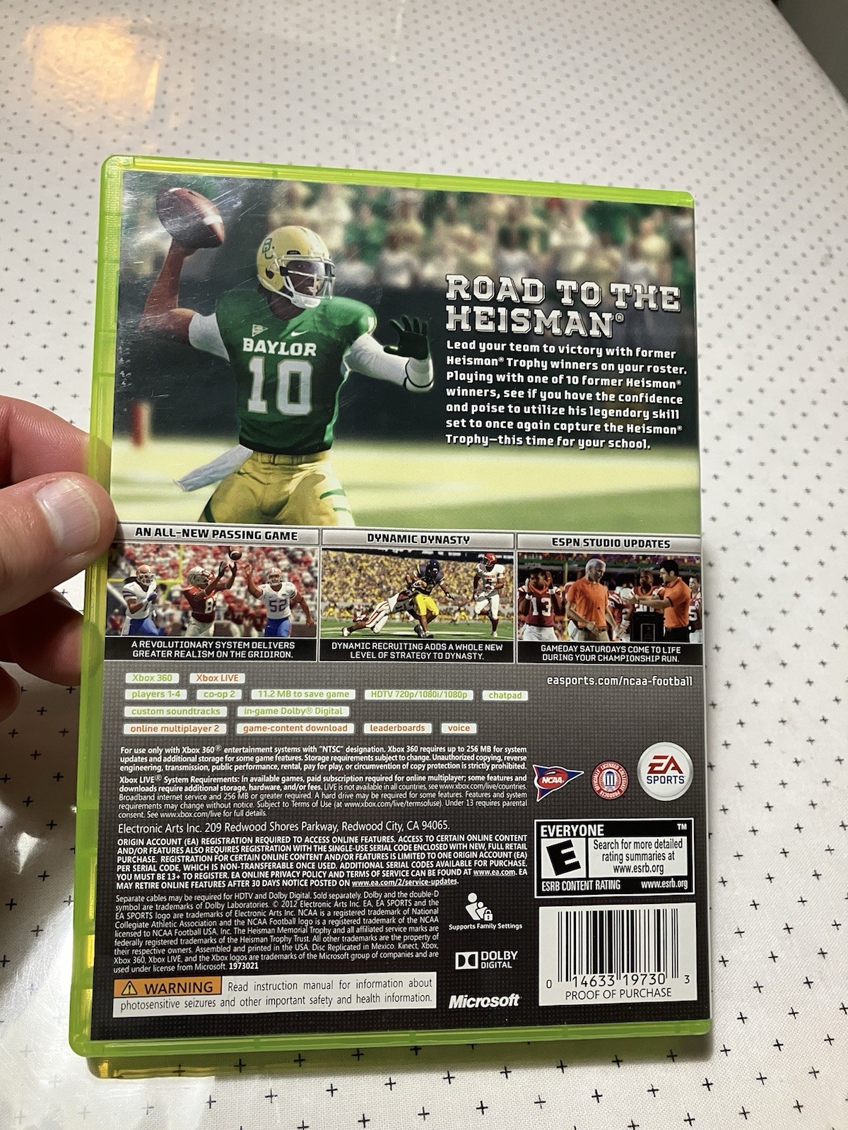 NCAA Football 13 (Microsoft Xbox 360, 2012) Tested And Working