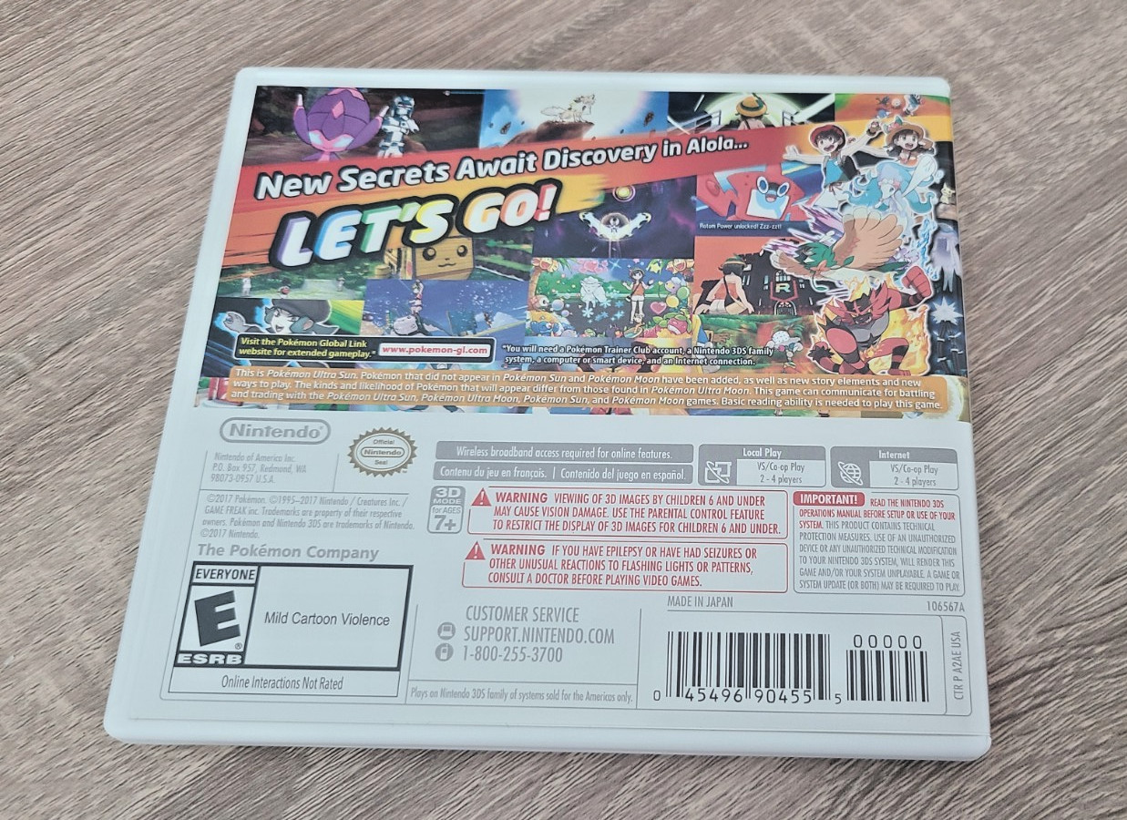 Pokemon Ultra Sun – Nintendo 3DS – EXCELLENT CONDITION, WORKING, IN ORIGINAL BOX