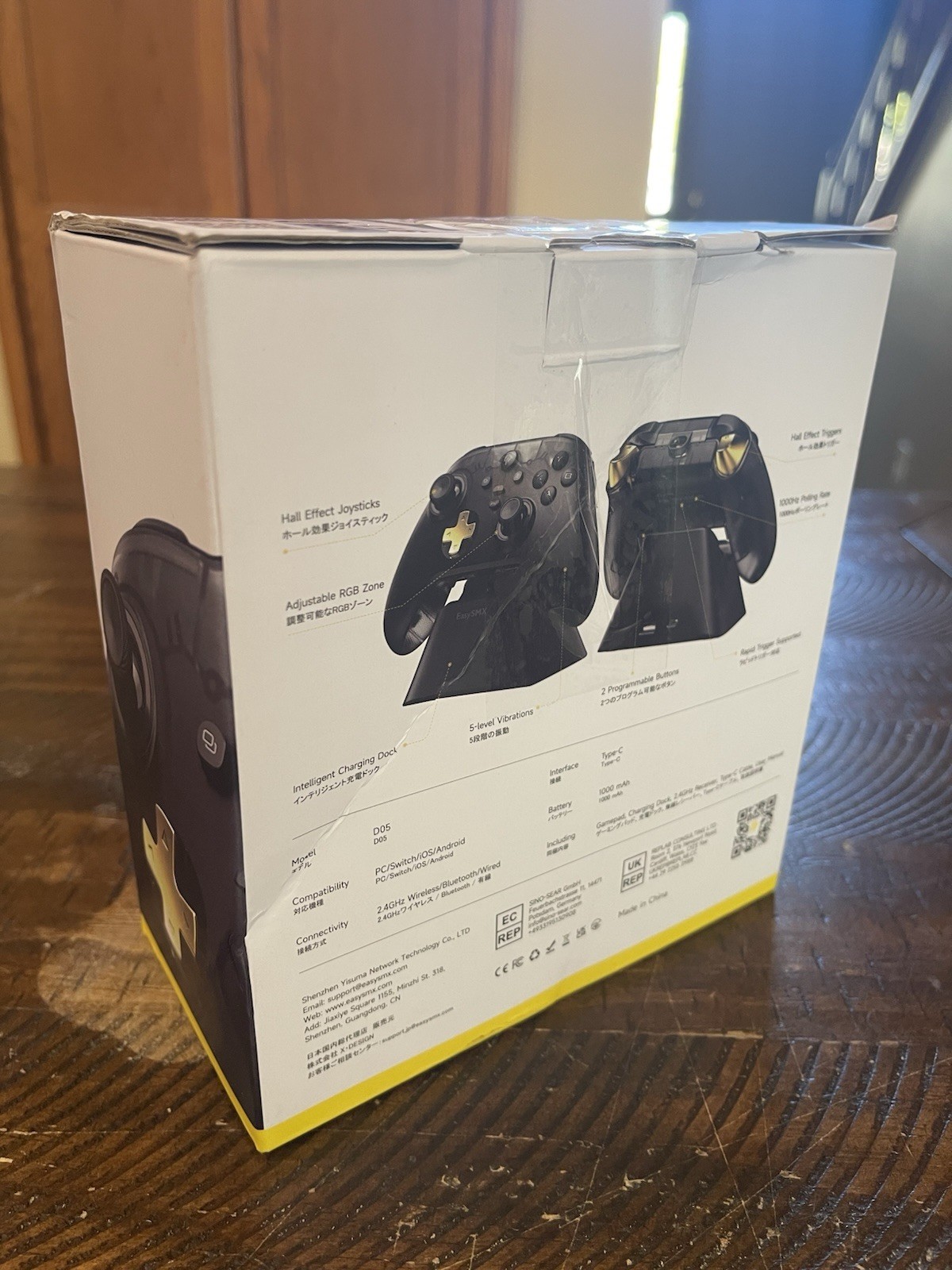 New EasySMX D05 Multi-Platform Gaming Controller With Charging Dock – Black
