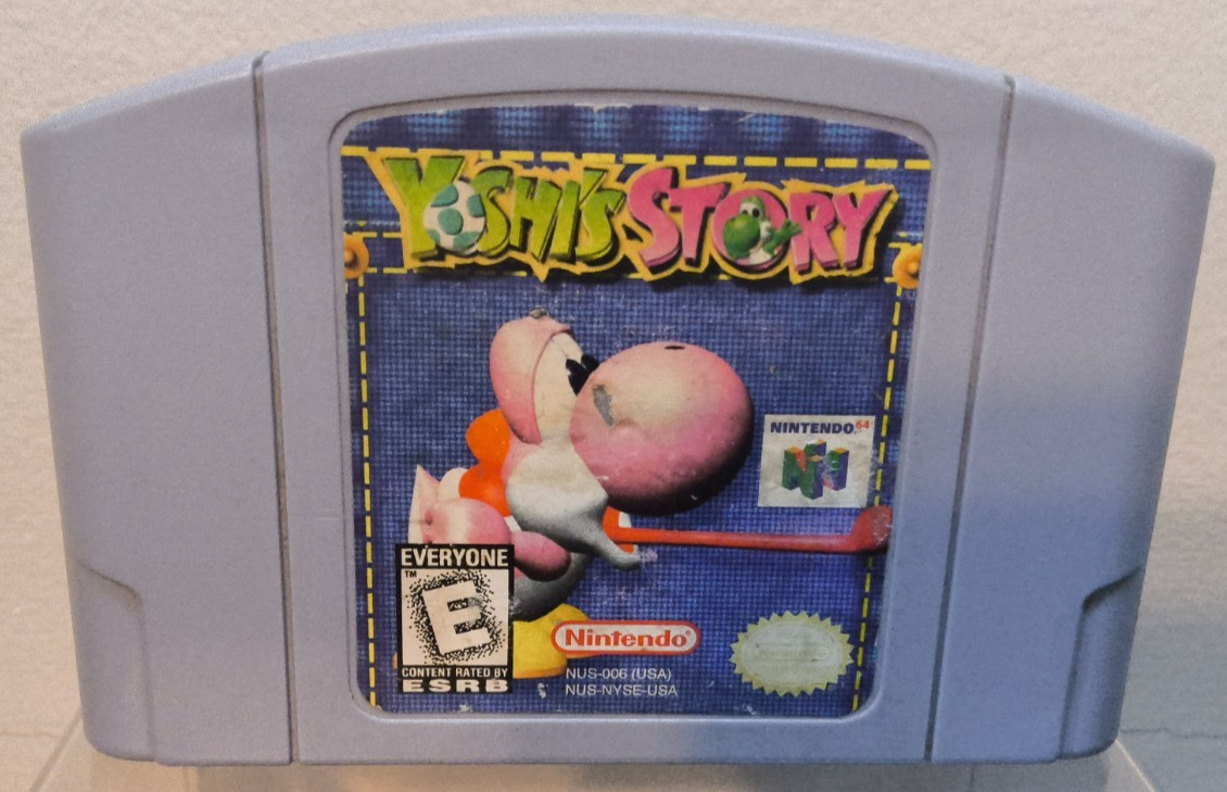 Nintendo 64 N64 Yoshi’s Story Authentic Cleaned Tested Working