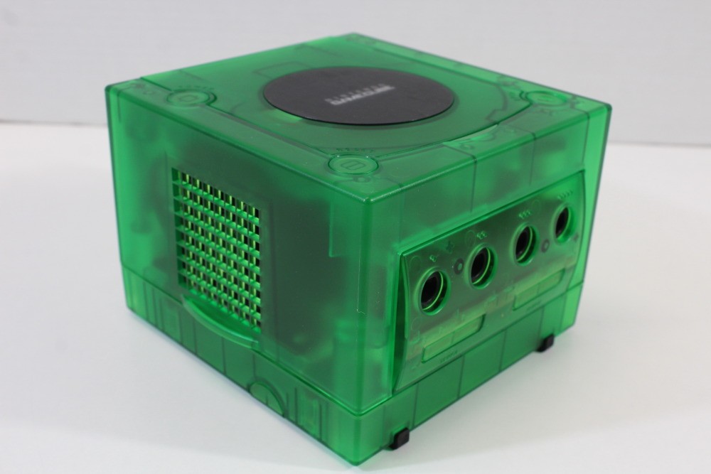 Nintendo Gamecube Clear Dark Green Console Controller AC AV Memory NTSC-U/C US