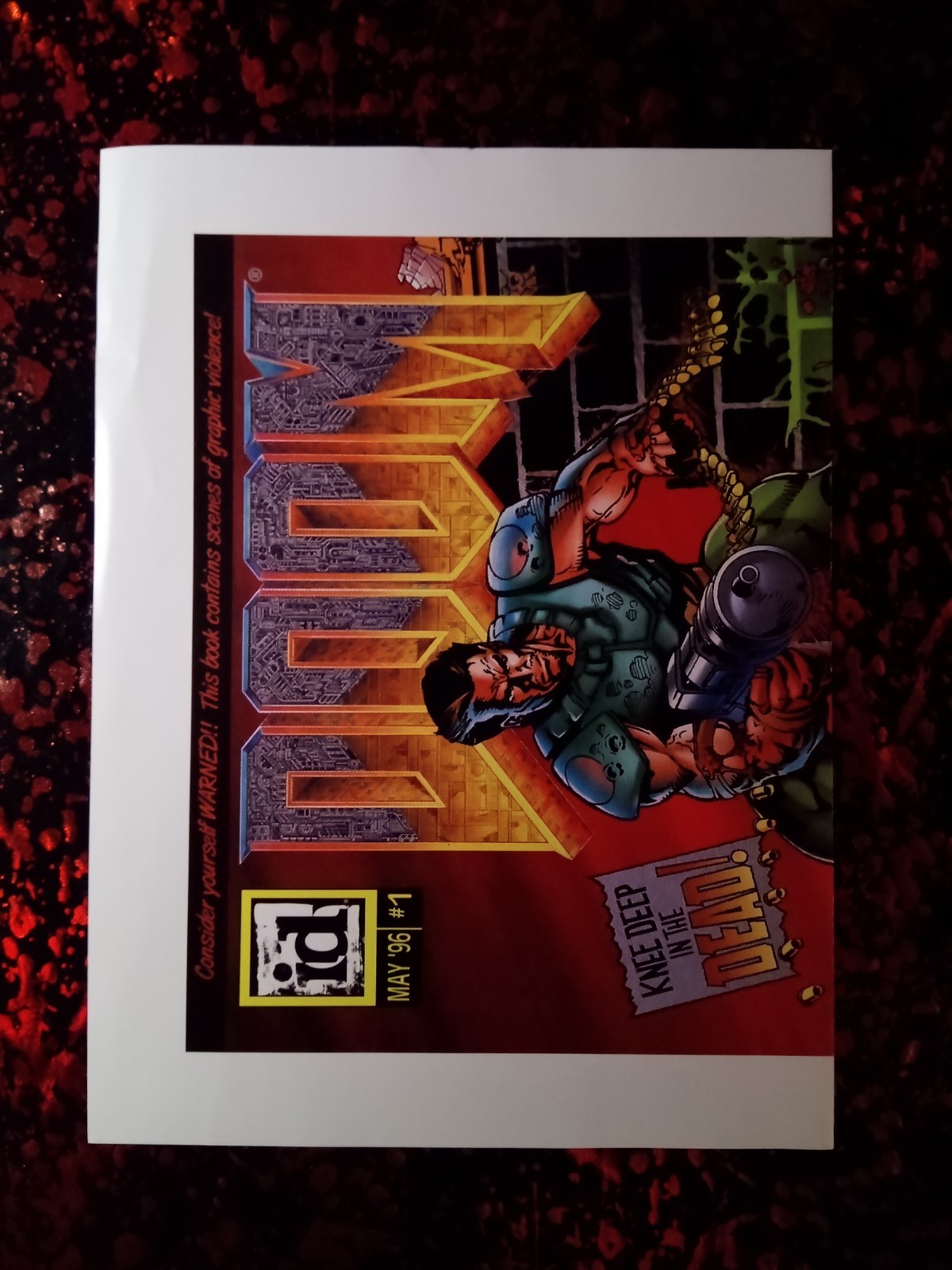 Doom Eternal Gamestop Promo Poster Knee Deep in the Dead iD Software 11 x 16