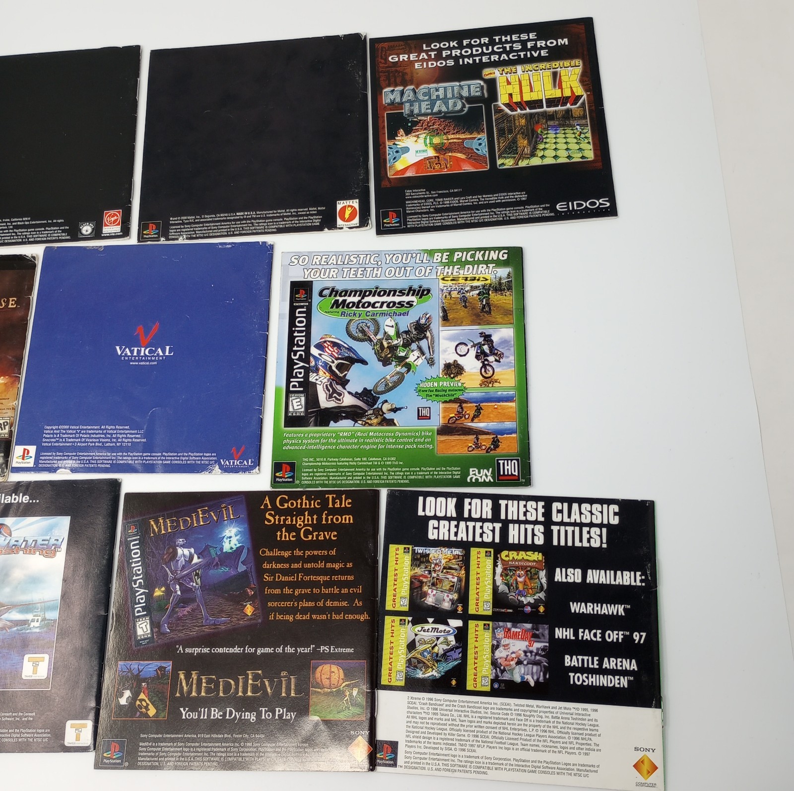 Lot Of 43 Playstation 1 (PS1) Manuals Only NO GAMES