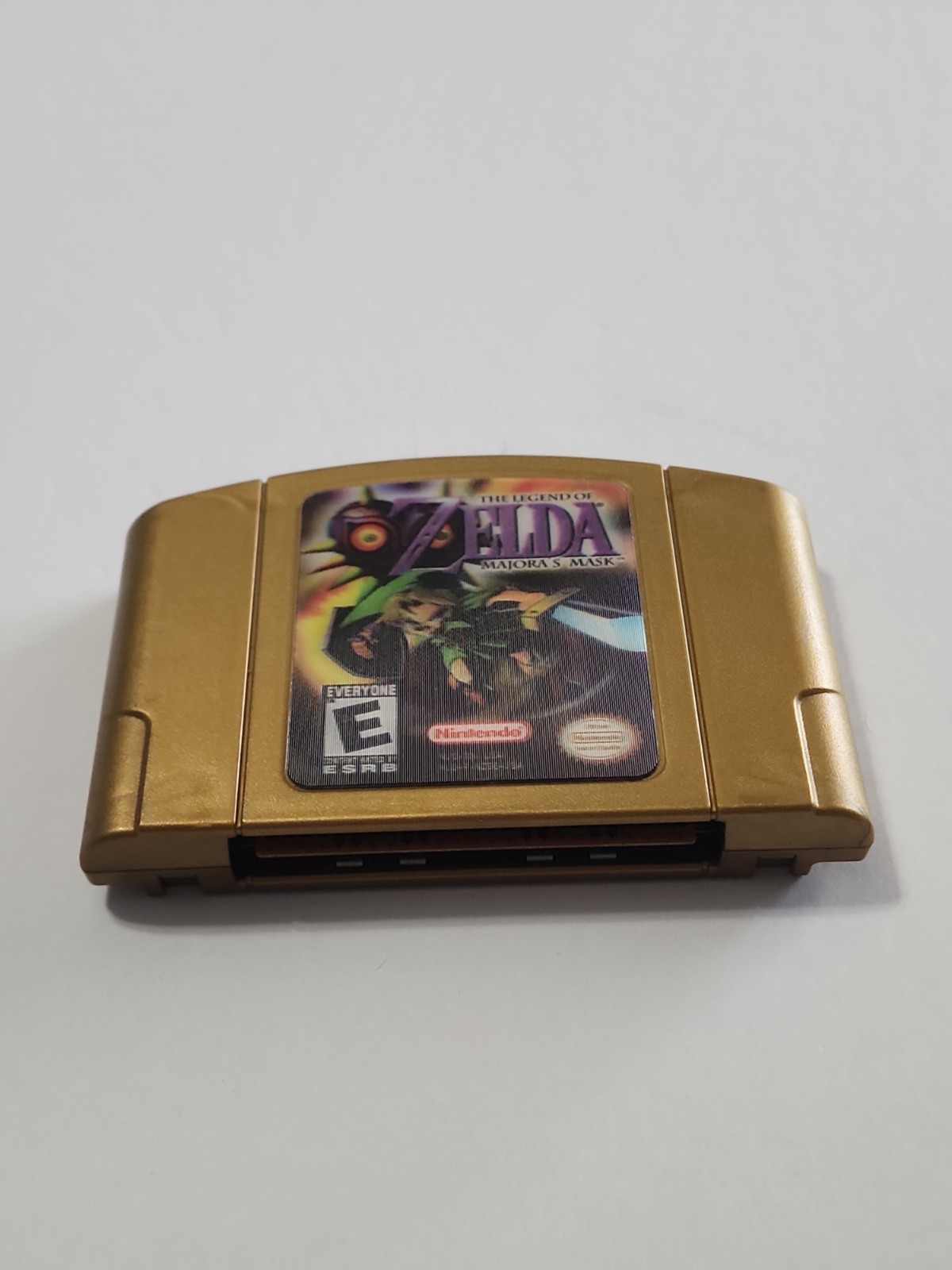 Legend of Zelda Majora’s Mask Gold Holographic N64 Tested Working Authentic
