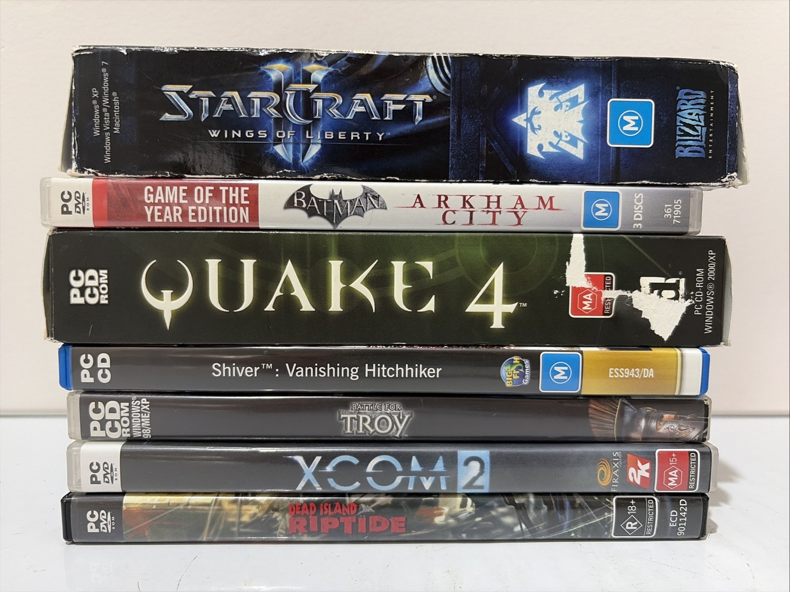 PC CD-Rom Game Bundle – 7 x Fans Toal – Rated M, MA15+ & R18+ – Some Manuals