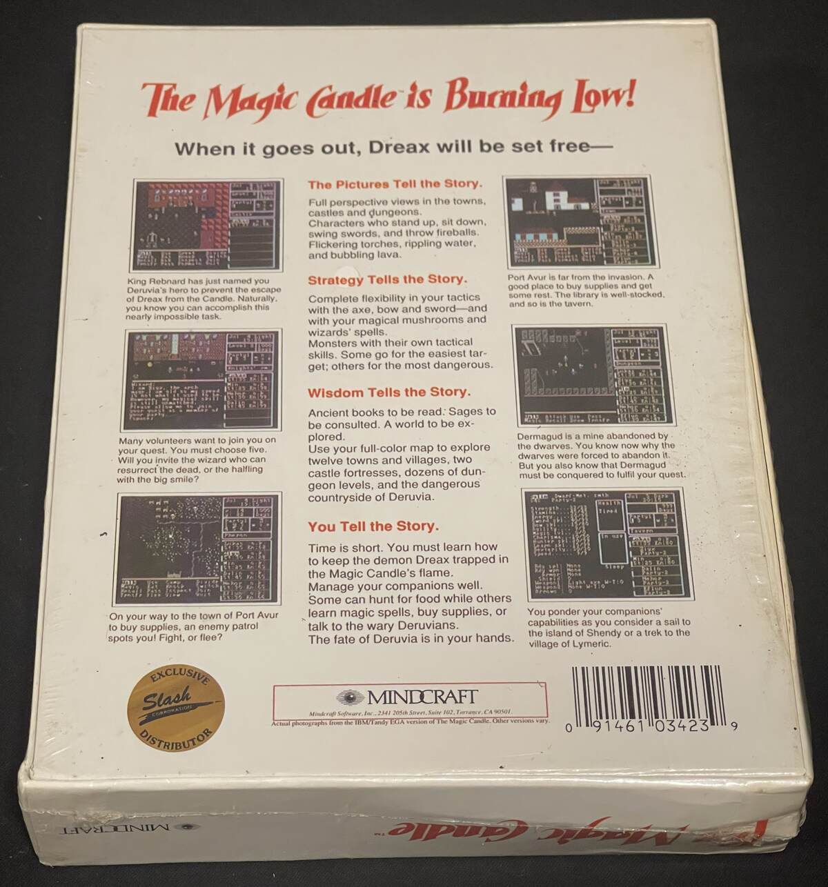 THE MAGIC CANDLE VOLUME 1 SEALED PC GAME MINDCRAFT 3.5 DISK
