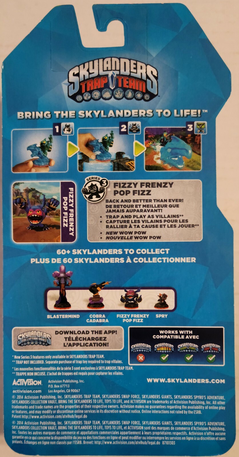 Skylanders Trap Team Fizzy Frenzy Pop Fizz Action Figure Magic Element