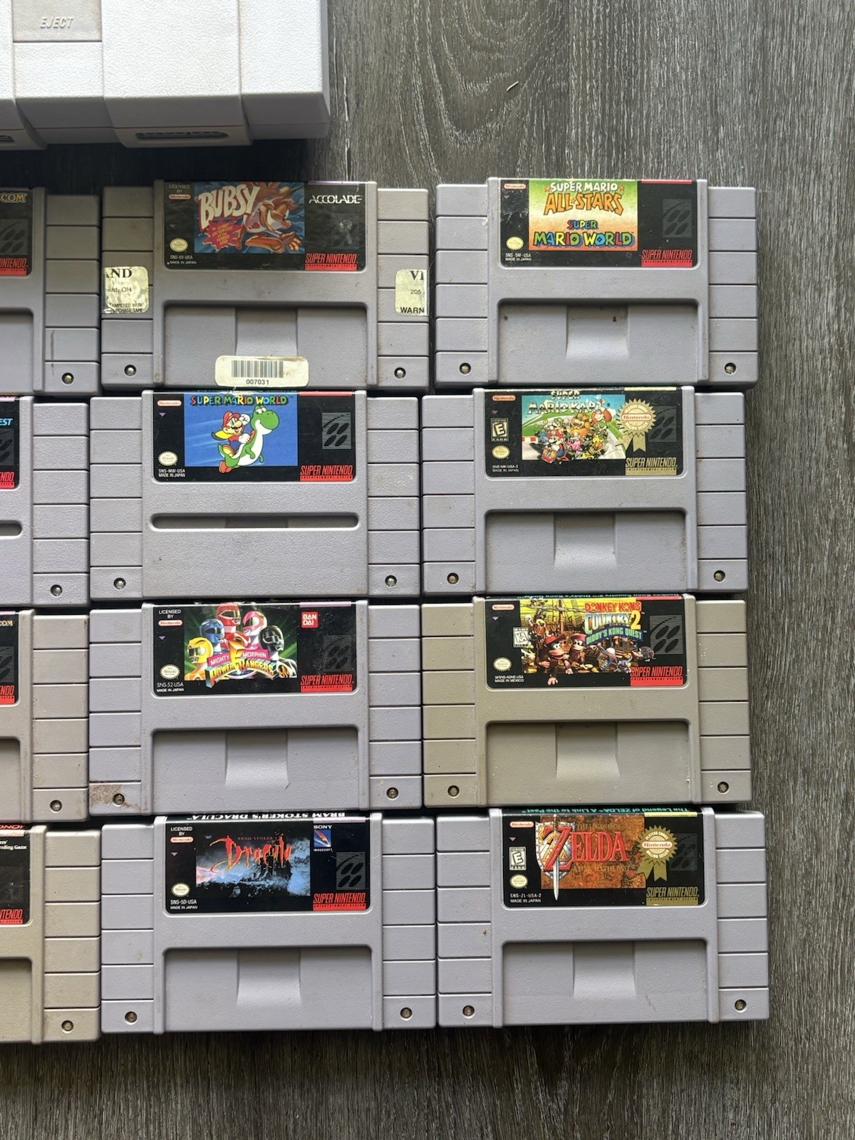 Super Nintendo Console + 20+ Original Games Bundle Zelda, Mario All-Stars READ